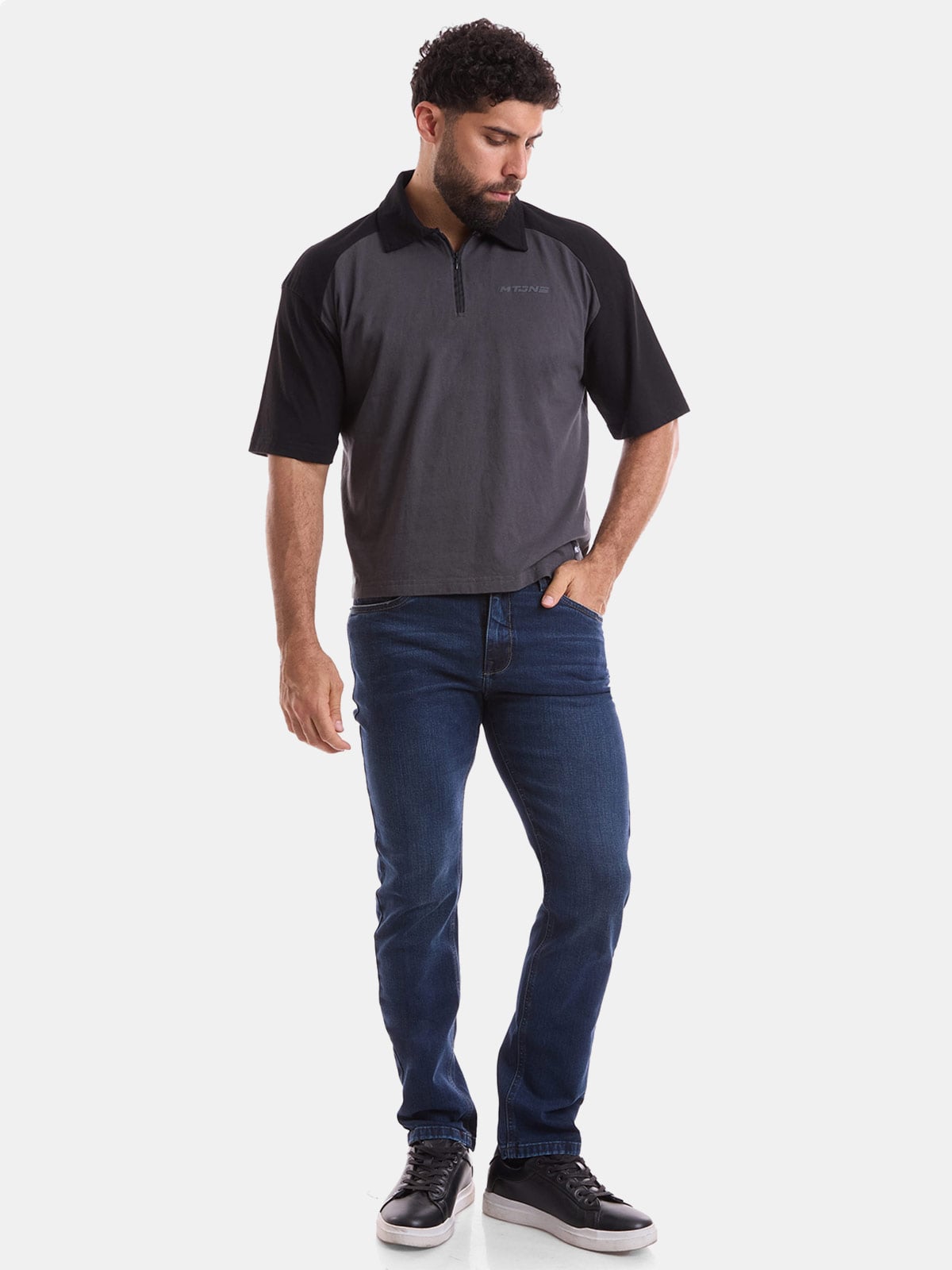 POLO BOXY FIT HOMBRE METAL JEANS CAMISERO IKI - 4