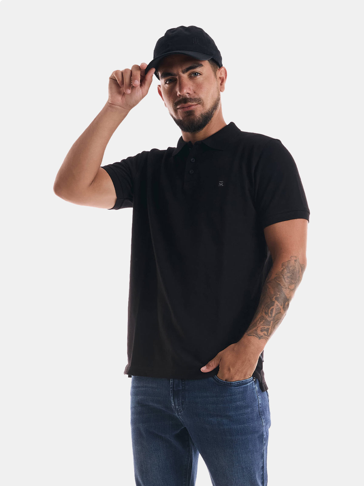 POLO CAMISERO REGULAR FIT HOMBRE METAL JEANS HUNT - 1