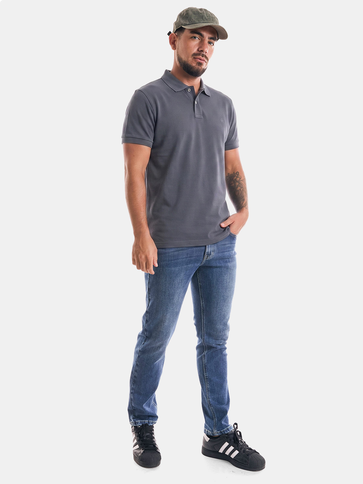 POLO CAMISERO REGULAR FIT HOMBRE METAL JEANS HUNT - 3
