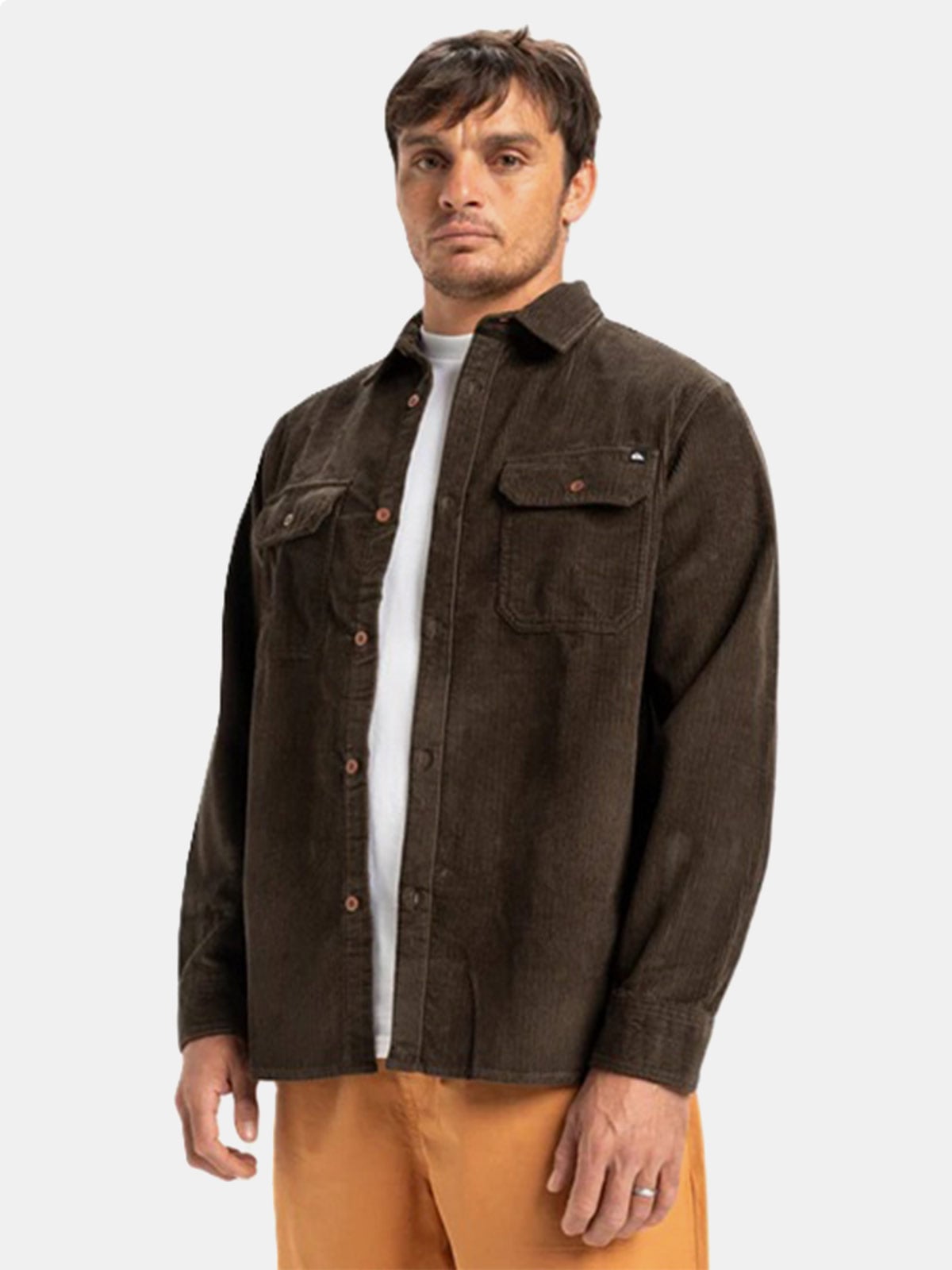 CAMISA MANGA LARGA HOMBRE QUIKSILVER MARRÓN VENTURE - 3