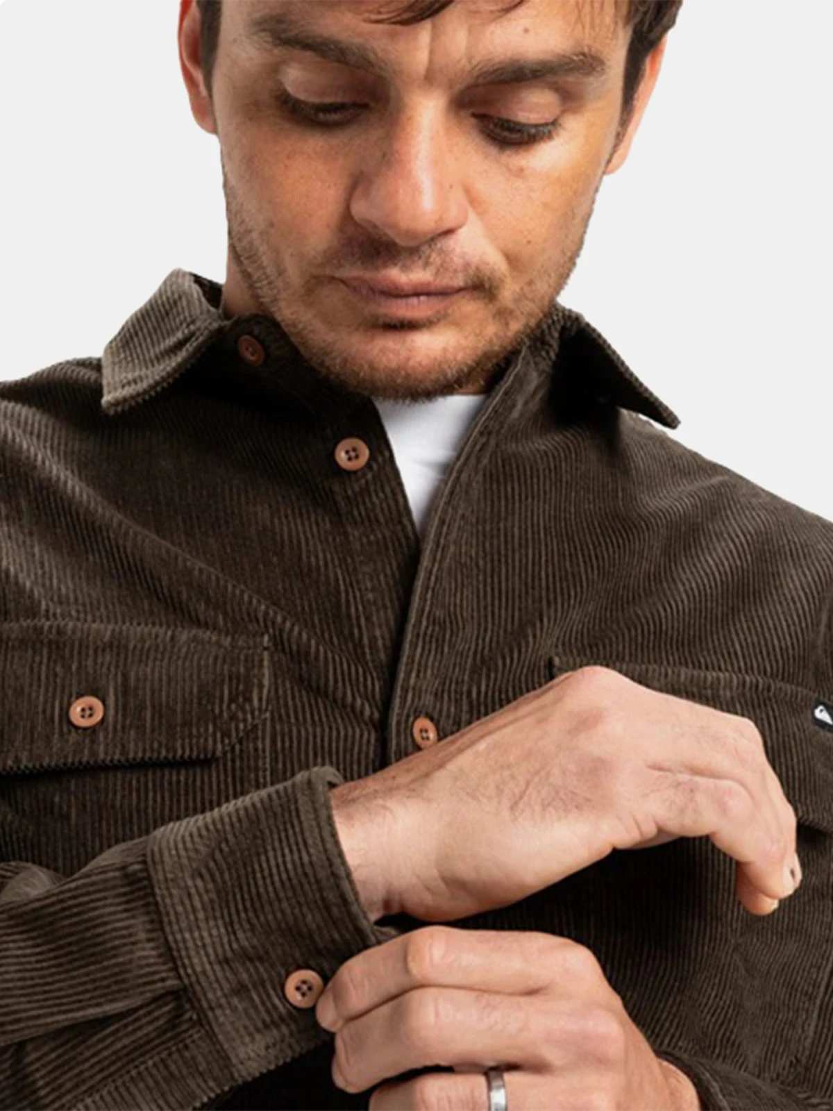 CAMISA MANGA LARGA HOMBRE QUIKSILVER MARRÓN VENTURE - 4
