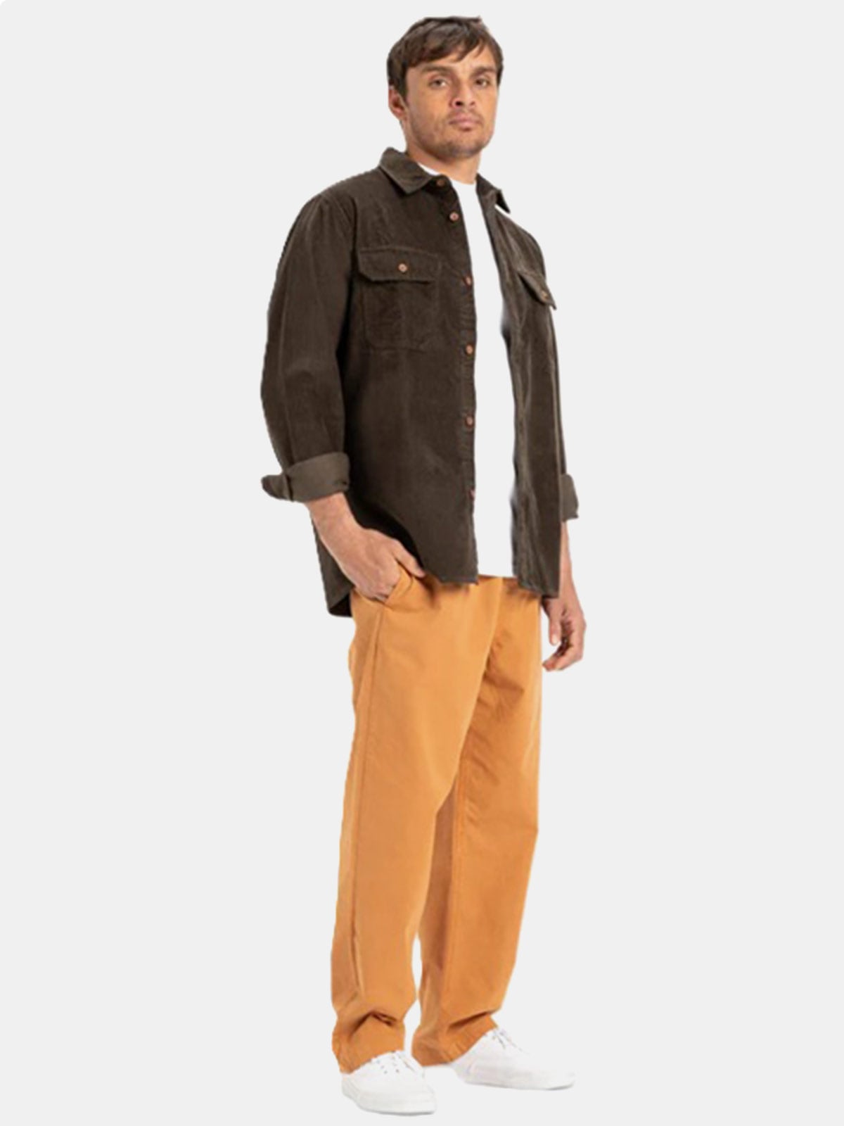 CAMISA MANGA LARGA HOMBRE QUIKSILVER MARRÓN VENTURE - 5
