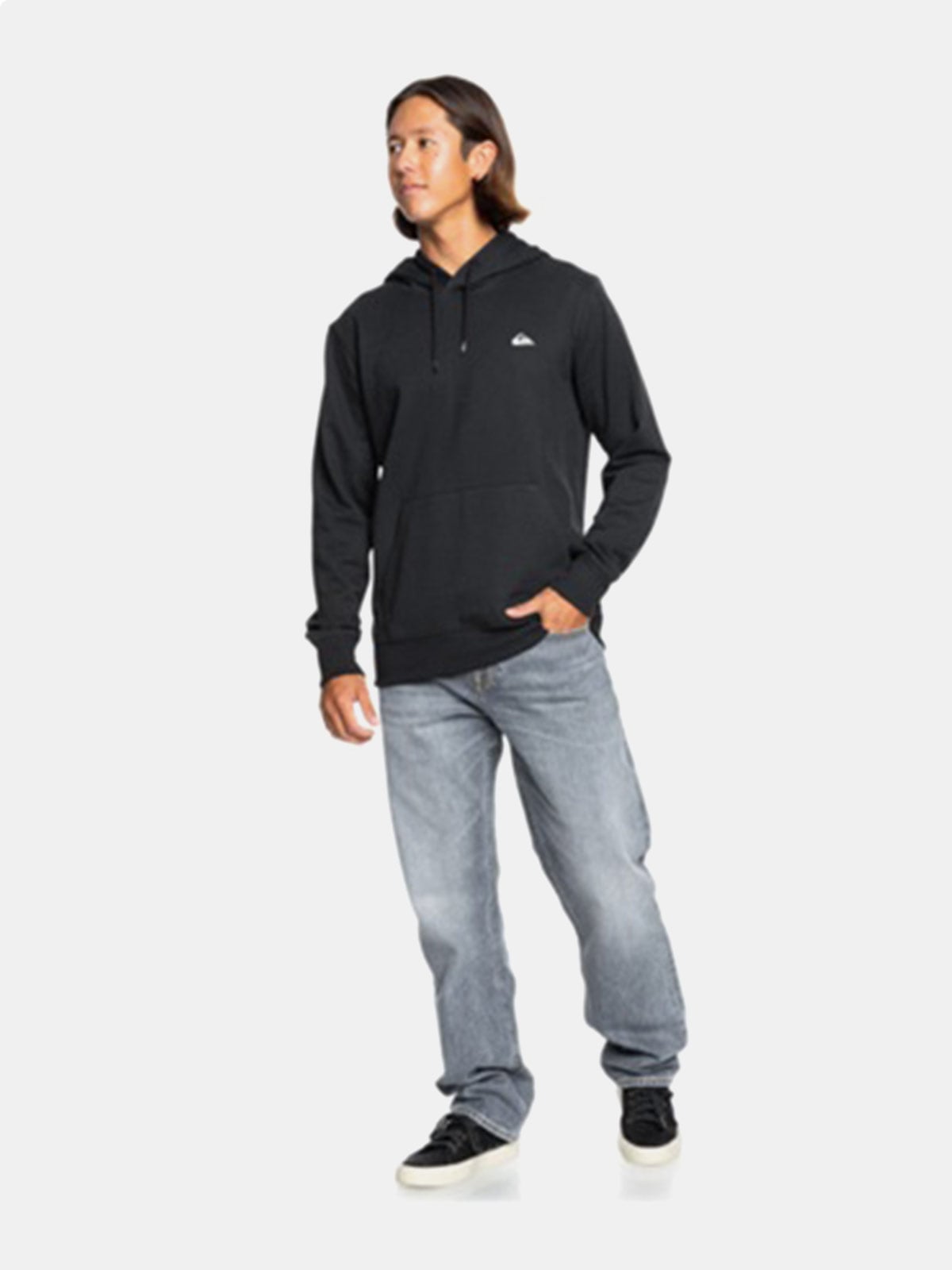 POLERA MANGA LARGA HOMBRE QUIKSILVER BASIC HOODIE - 4