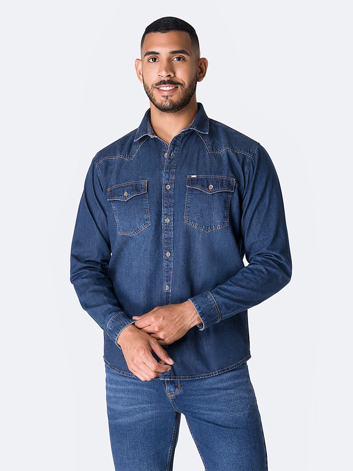 CAMISA REGULAR FIT MANGA LARGA HOMBRE PIONIER - 1