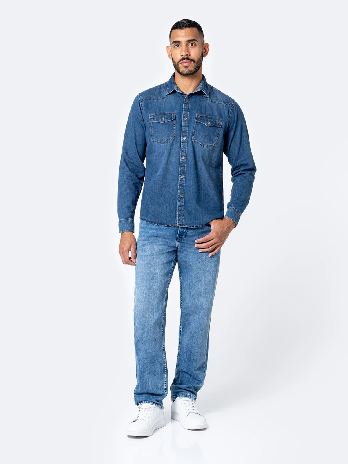 CAMISA REGULAR FIT MANGA LARGA HOMBRE PIONIER - 5