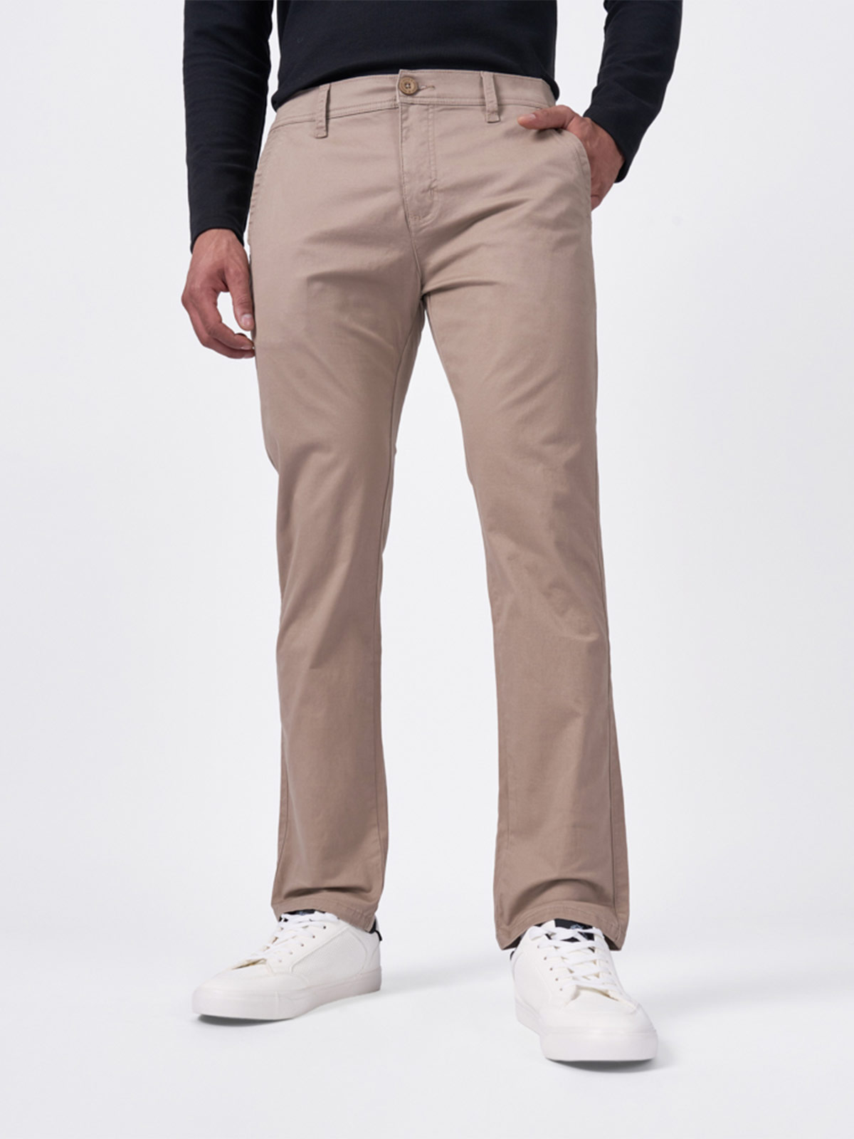 PANTALON CHINO SLIM HOMBRE BRONCO BEIGE - 2
