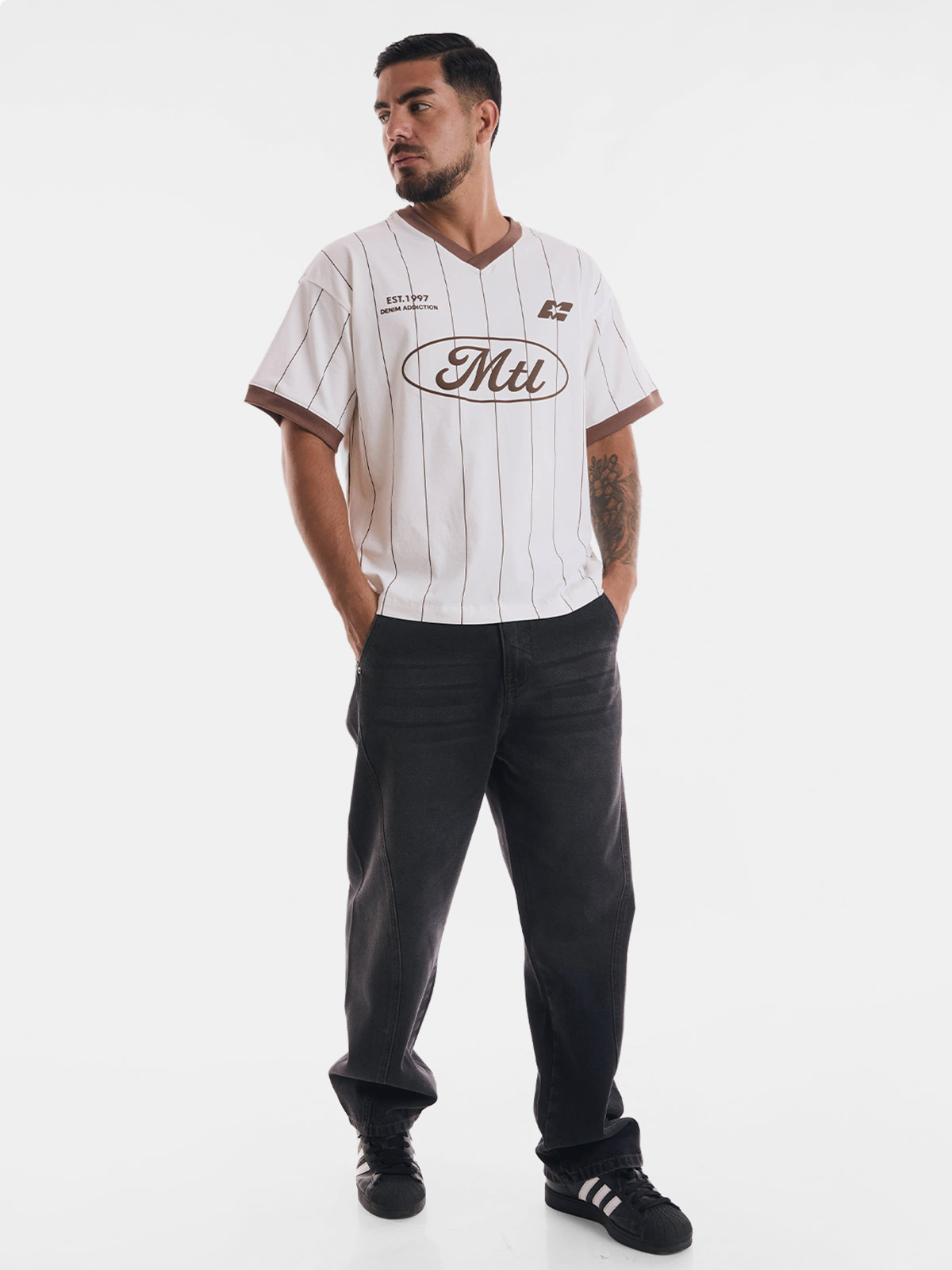 POLO BOXY FIT MANGA CORTA HOMBRE METAL JEANS ONE - 4