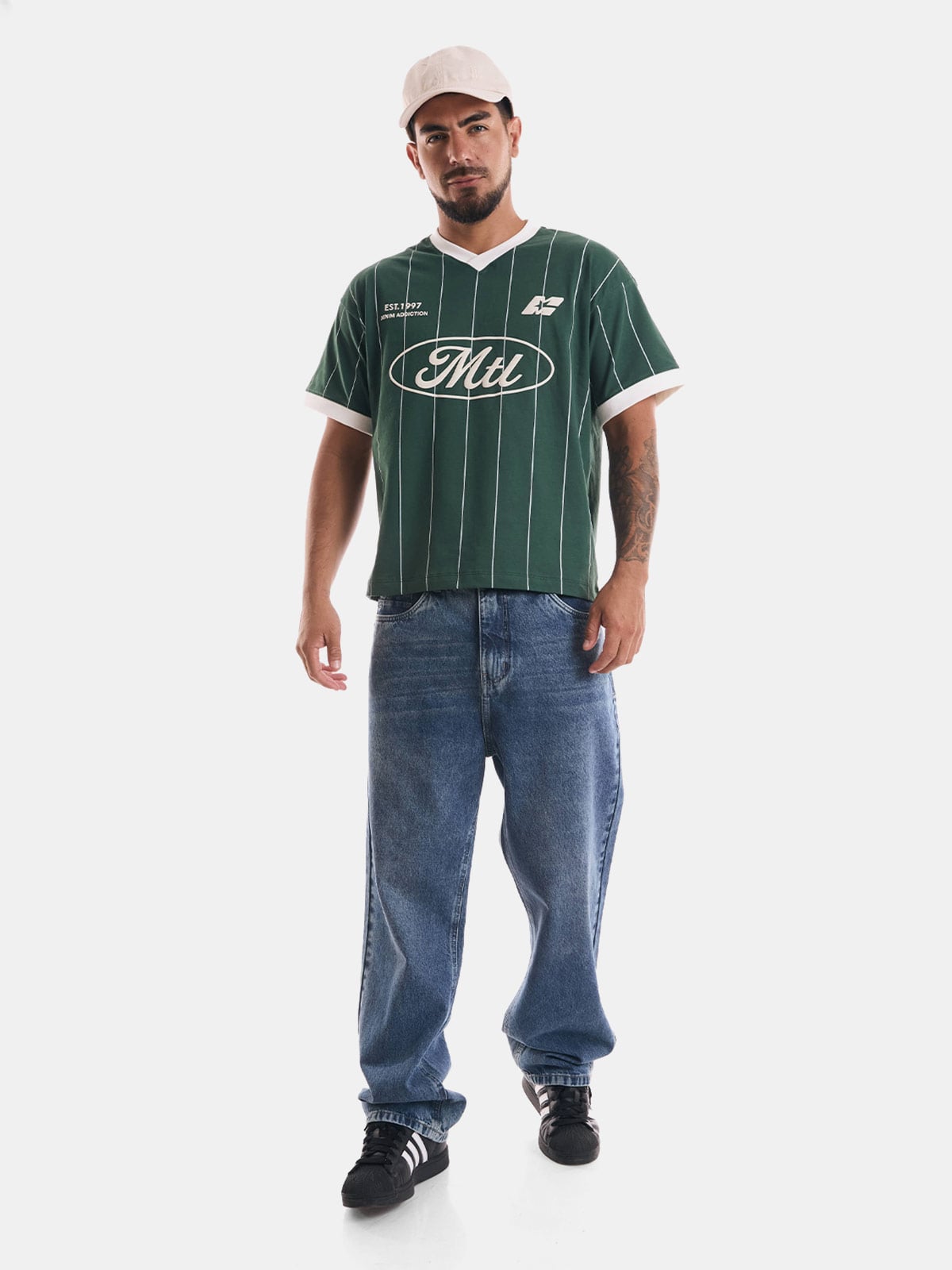 POLO BOXY FIT MANGA CORTA HOMBRE METAL JEANS ONE - 4