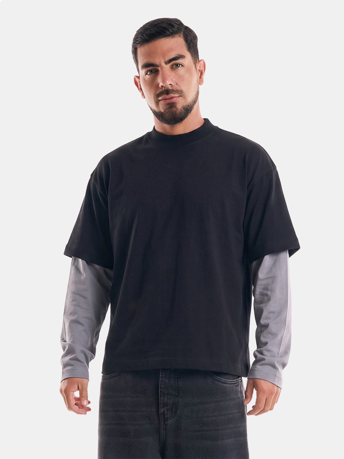POLO BOXY FIT MANGA LARGA HOMBRE METAL JEANS SCOTH - 1