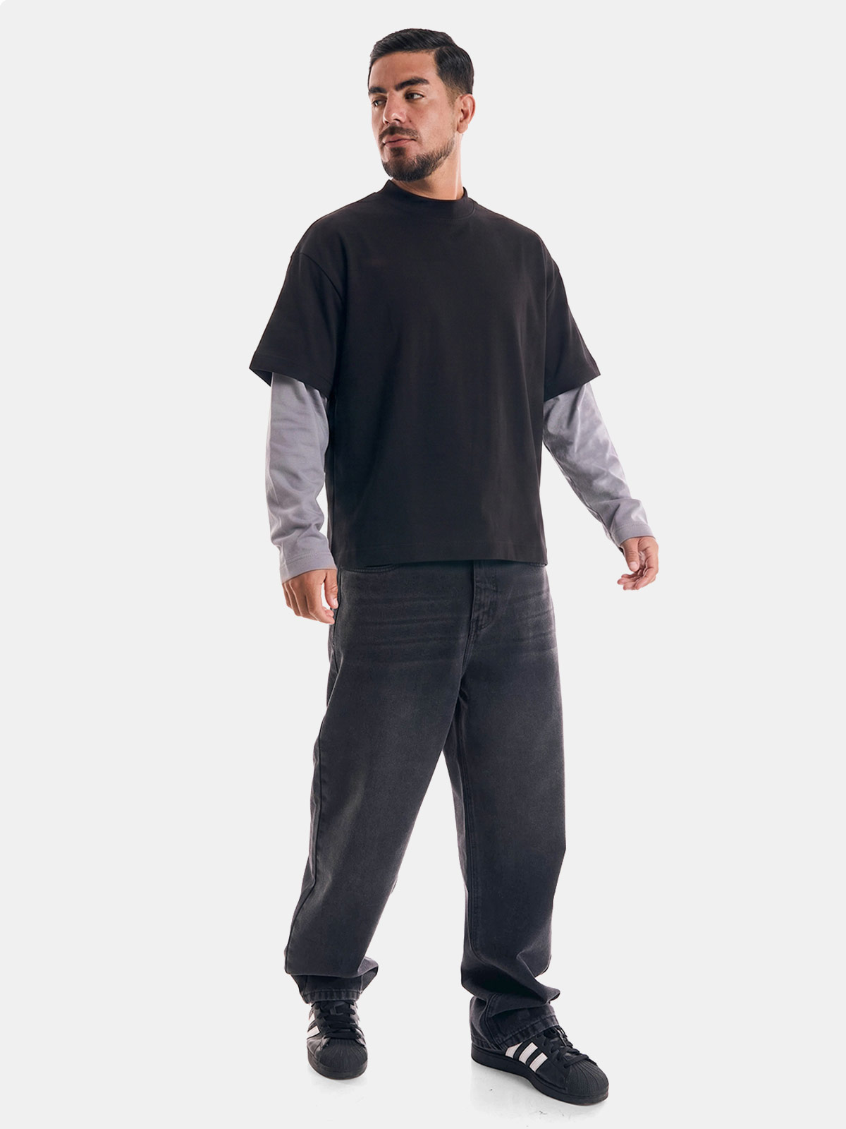 POLO BOXY FIT MANGA LARGA HOMBRE METAL JEANS SCOTH - 3