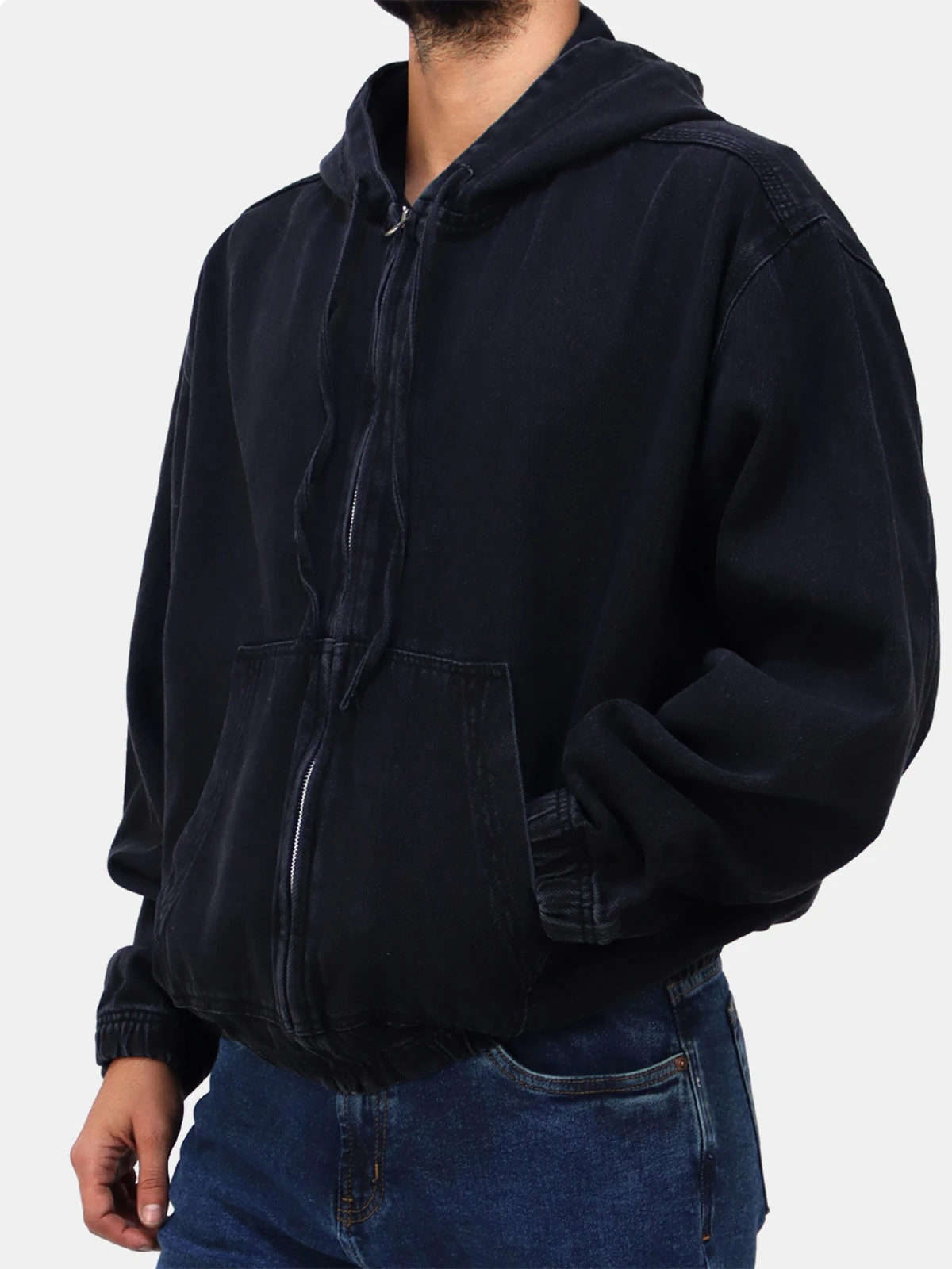 CASACA RELAXED FIT HOMBRE KAYRA MAN GRIS JEAN CAP - 3