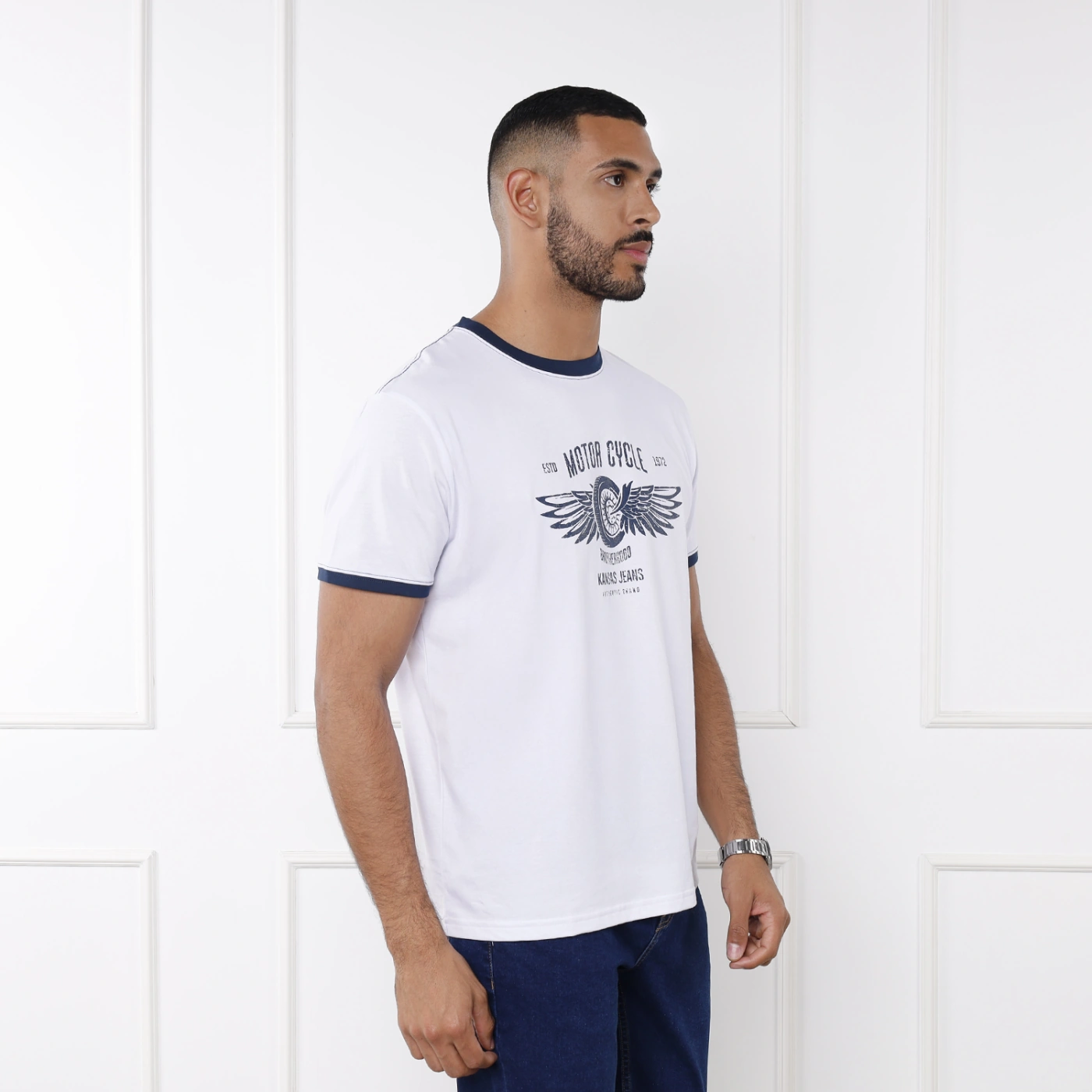 POLO MANGA CORTA HOMBRE KANSAS BLANCO DAN - 2