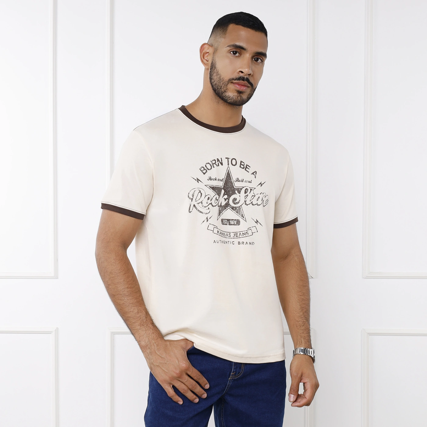 POLO MANGA CORTA HOMBRE KANSAS ECRU JHOAN - 2