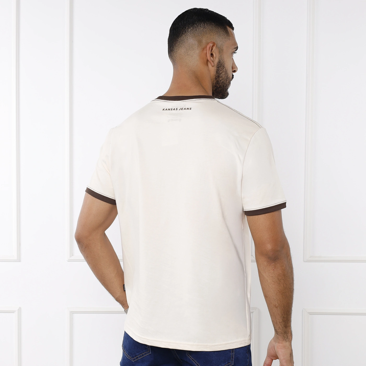 POLO MANGA CORTA HOMBRE KANSAS ECRU JHOAN - 3