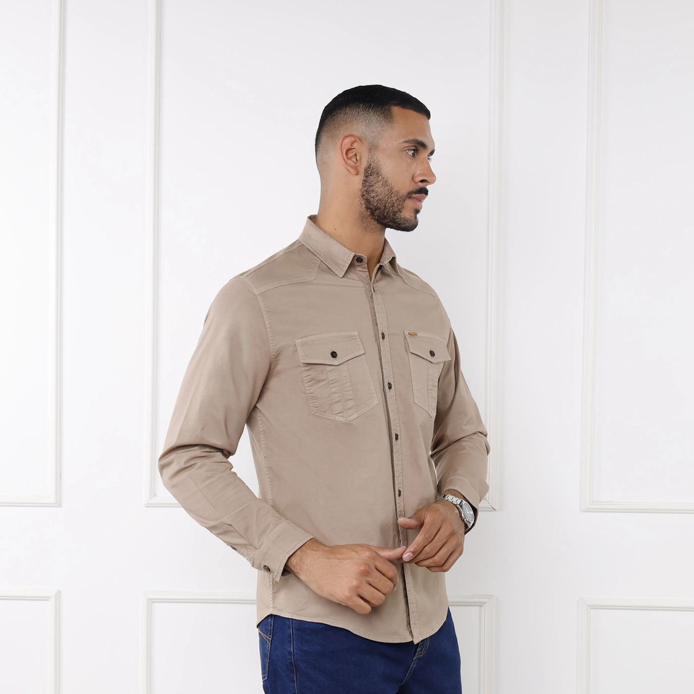 CAMISA MANGA LARGA REGULAR FIT HOMBRE KANSAS JACKSON - 2