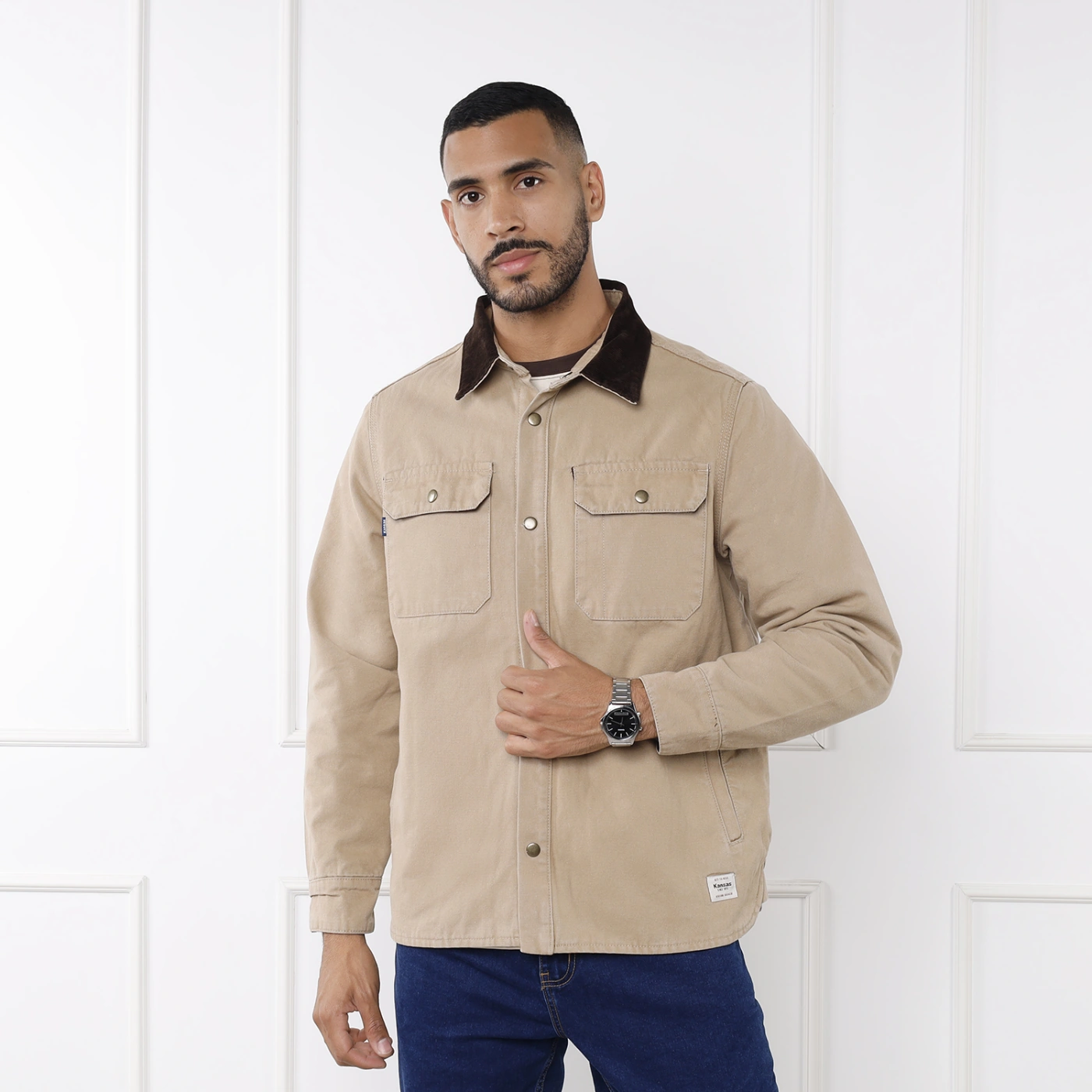 CASACA REGULAR FIT HOMBRE KANSAS BEIGE DARIEL - 3