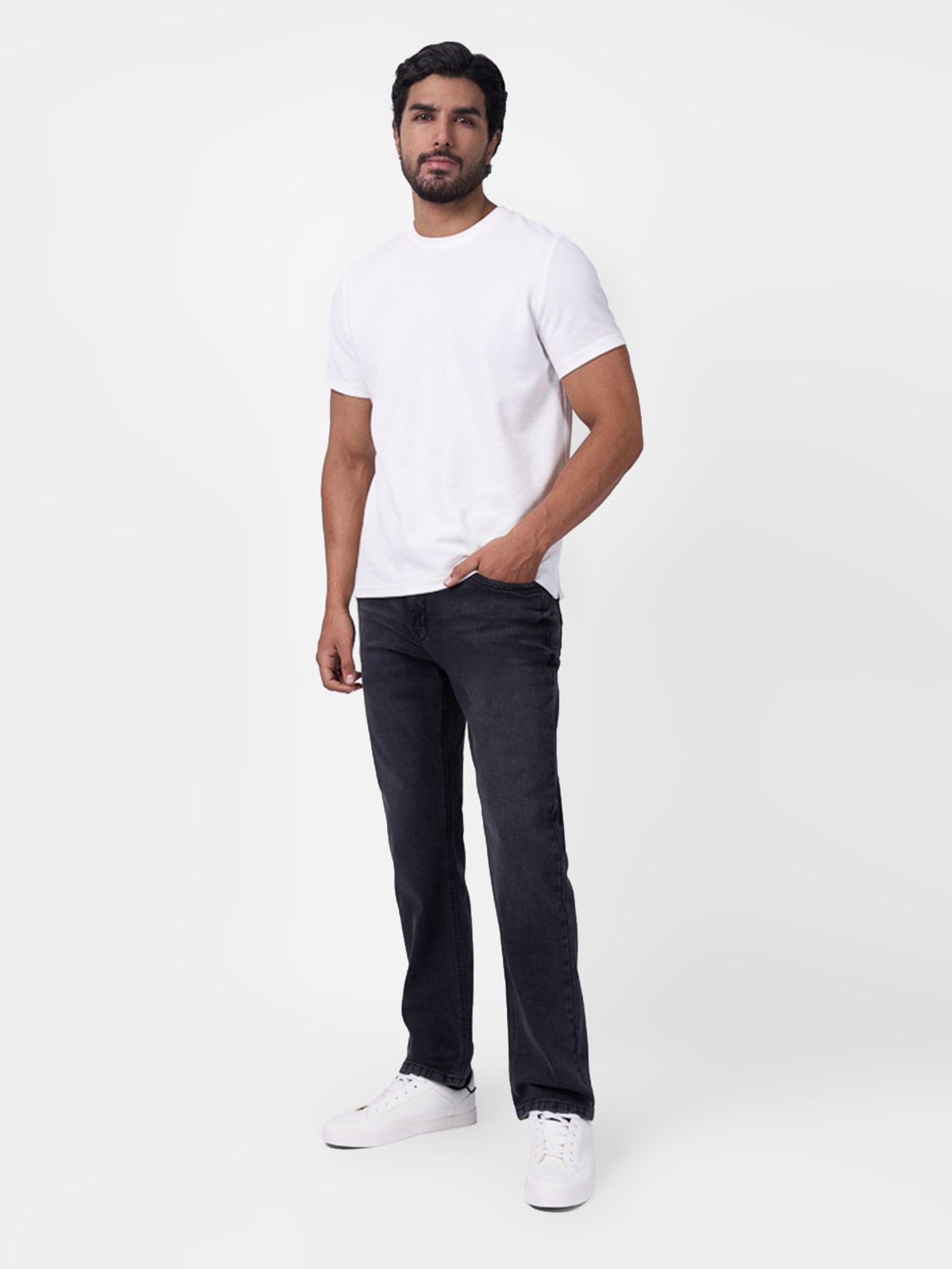 JEANS REGULAR FIT HOMBRE BRONCO CARBÓN MAKARIUS - 1