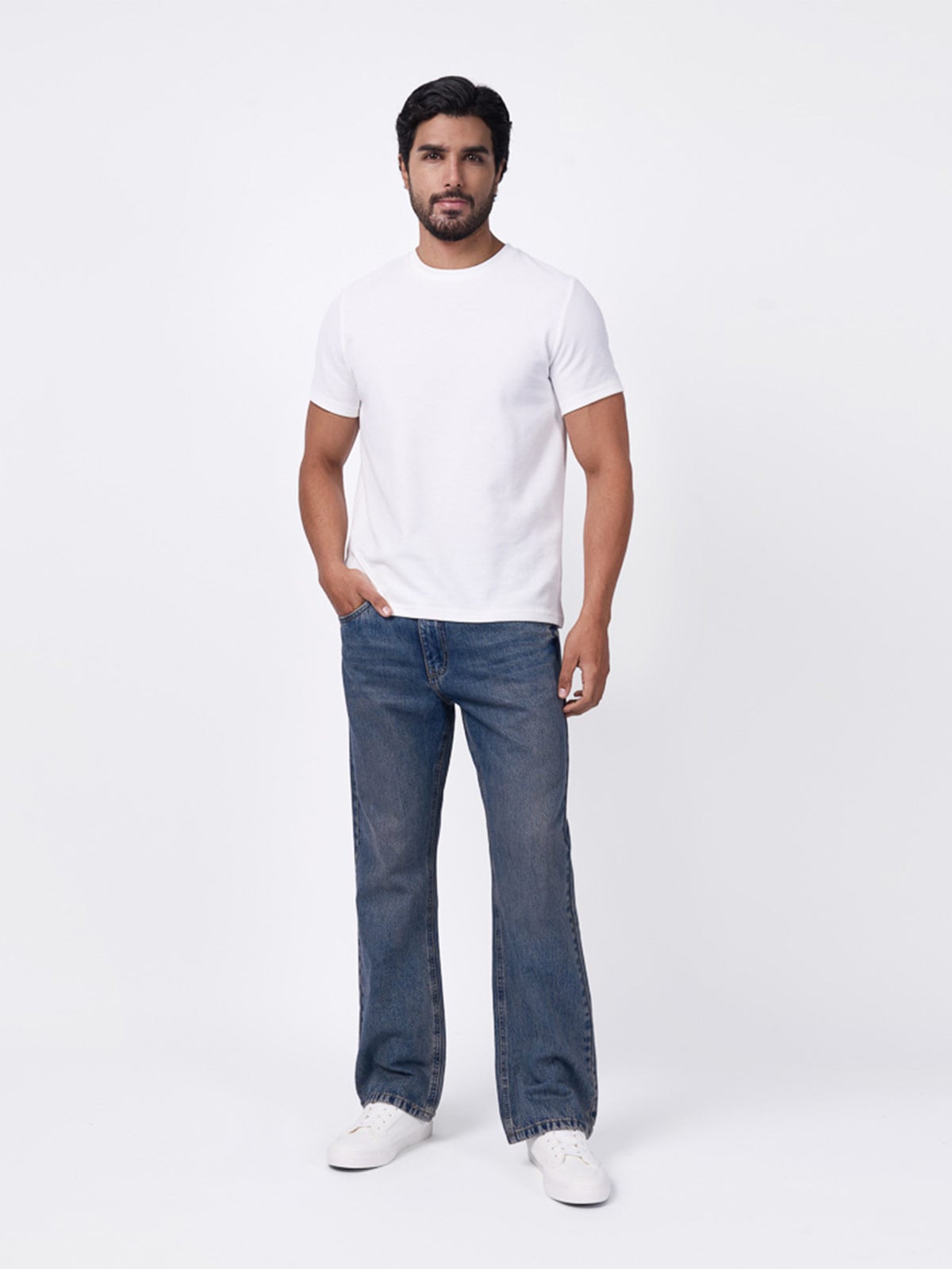 JEANS FLARE HOMBRE BRONCO CELESTE NAMM - 1