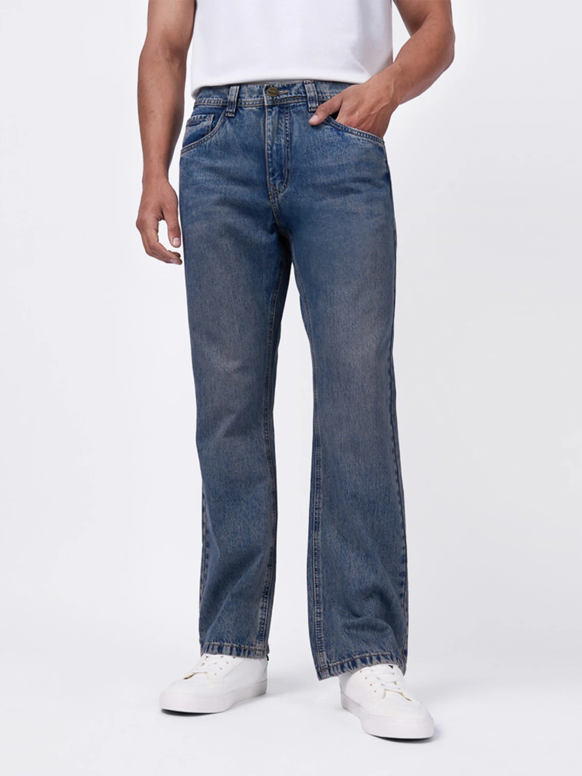JEANS FLARE HOMBRE BRONCO CELESTE NAMM - 2