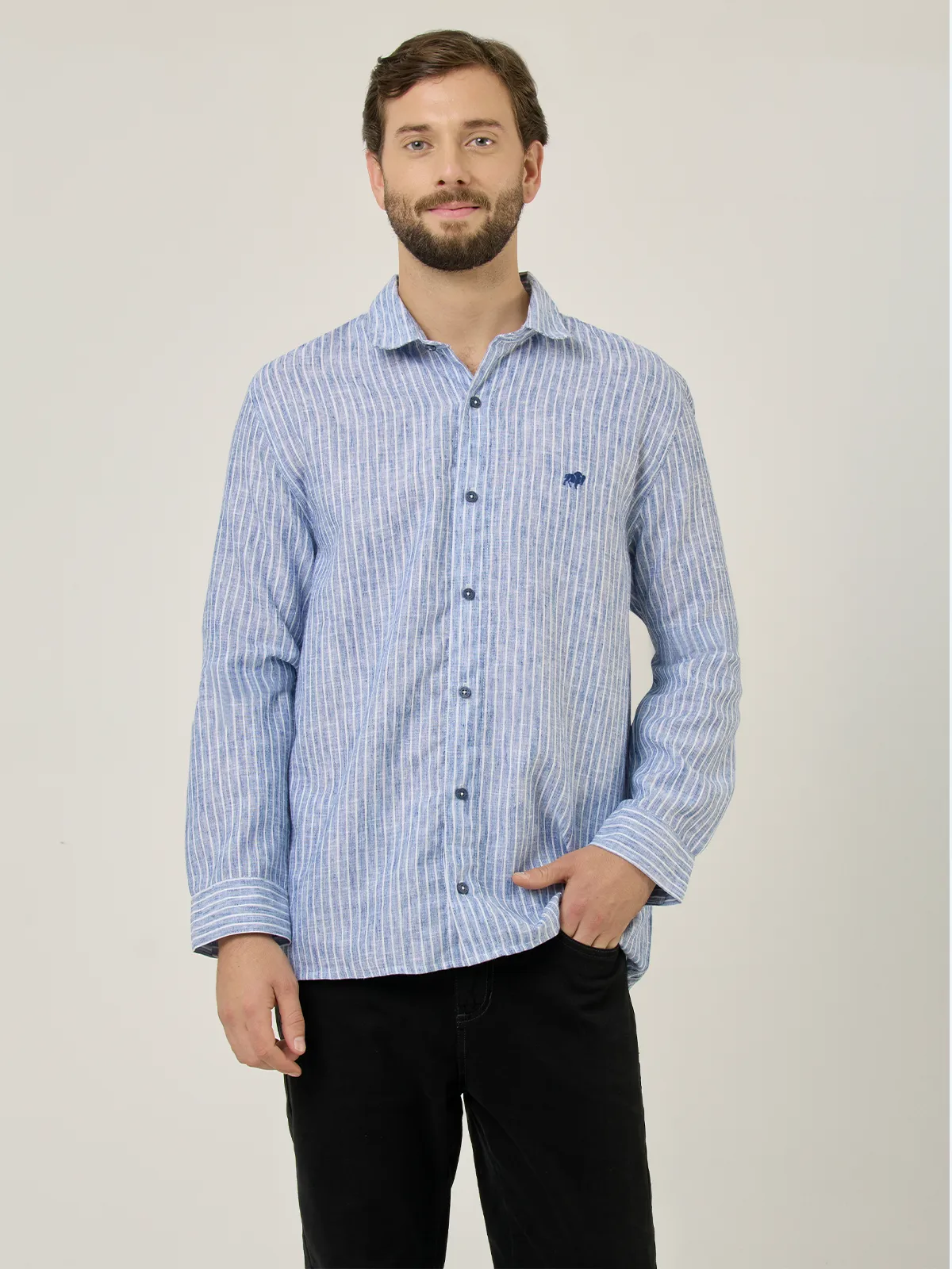 CAMISA MANGA LARGA HOMBRE ROBERT LEWIS - 1