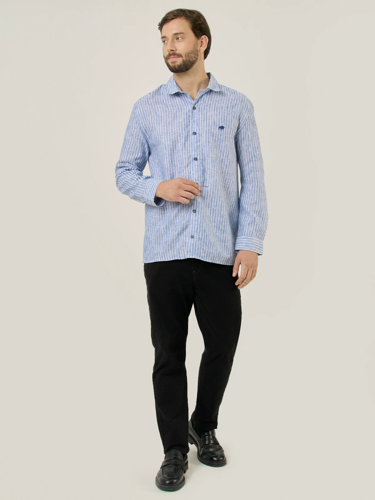 CAMISA MANGA LARGA HOMBRE ROBERT LEWIS - 5