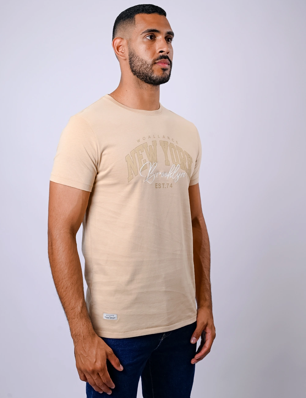 POLO MANGA CORTA HOMBRE WOALLANCE PREMIUM HONEY - 2