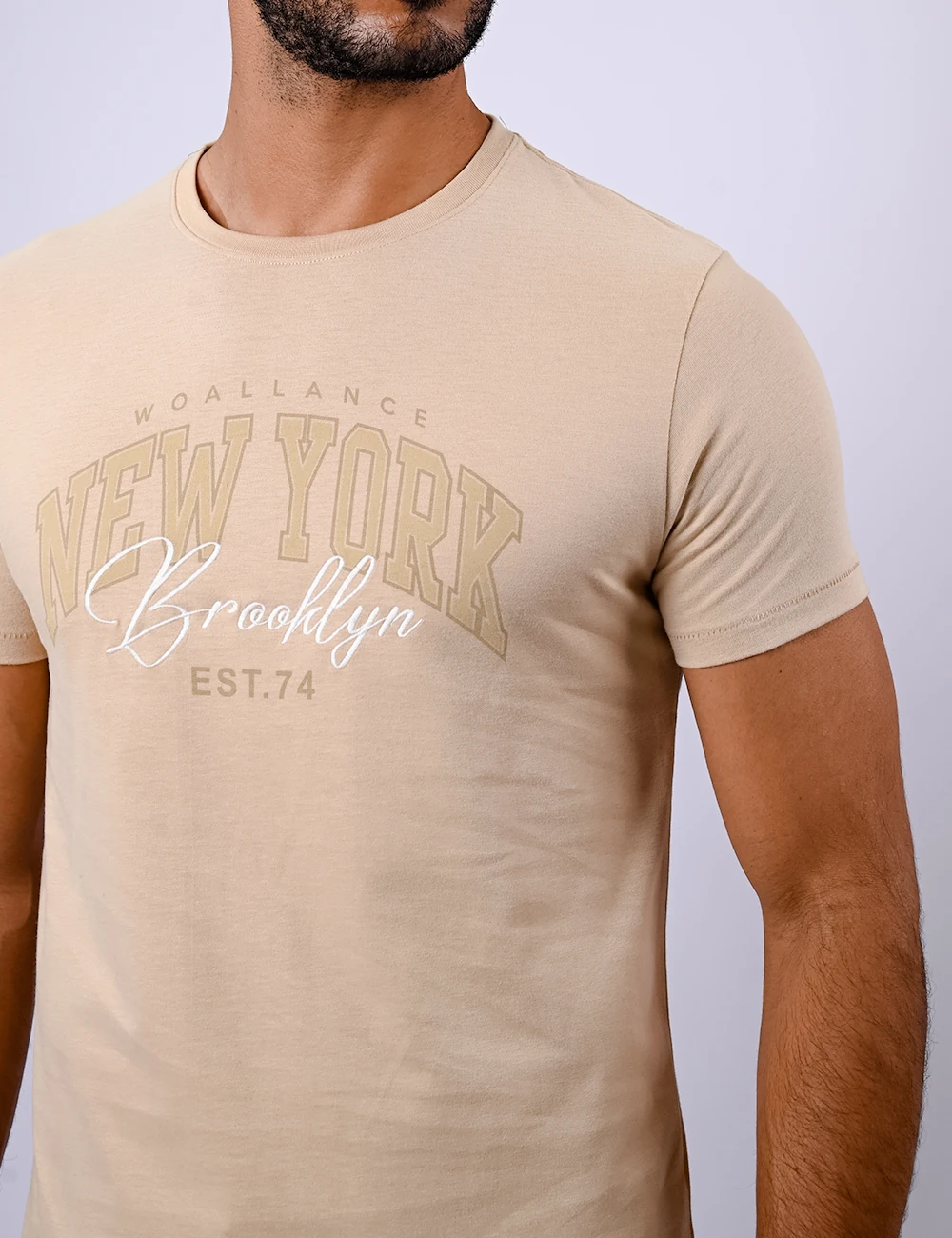 POLO MANGA CORTA HOMBRE WOALLANCE PREMIUM HONEY - 4