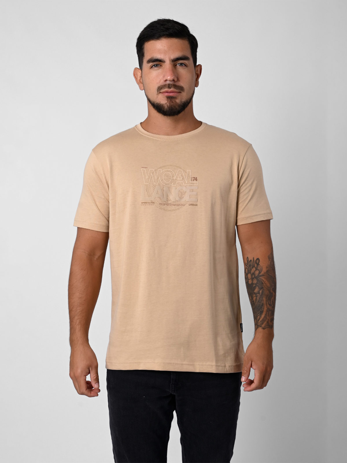 POLO MANGA CORTA ALGODÓN HOMBRE WOALLANCE CLASICO - 1