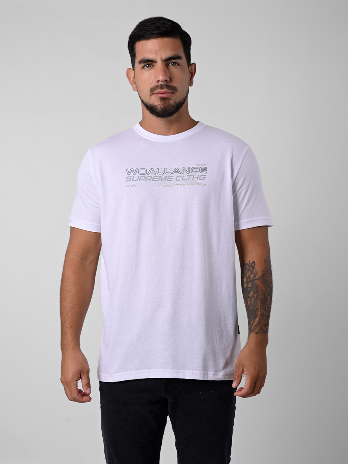 POLO MANGA CORTA ALGODÓN HOMBRE WOALLANCE CLASICO - 1
