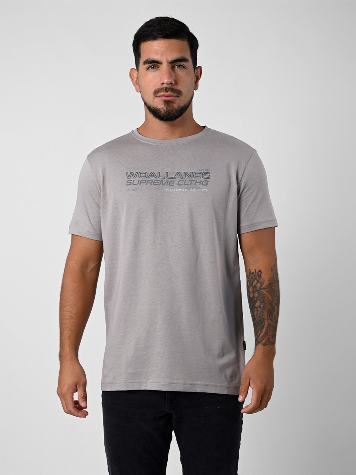 POLO MANGA CORTA ALGODÓN HOMBRE WOALLANCE CLASICO - 1
