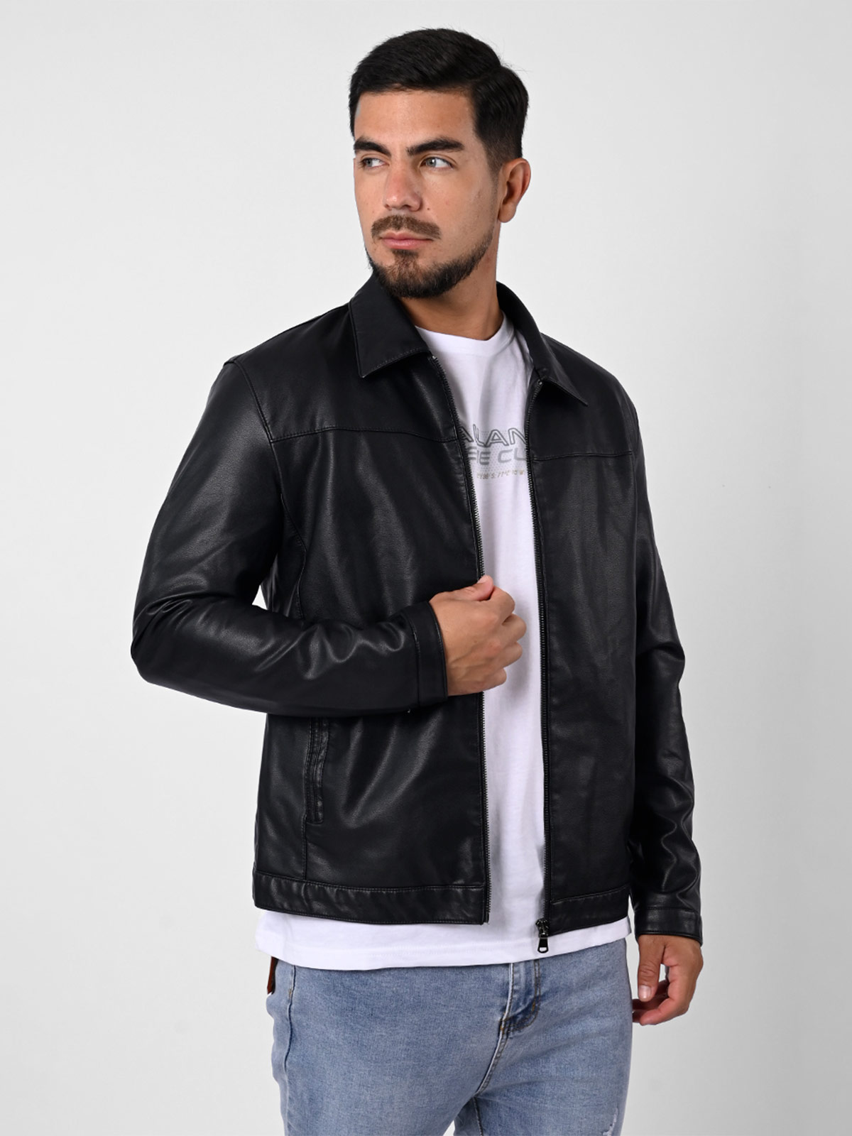 CASACA MANGA LARGA HOMBRE BLACKOUT NEGRO - 1