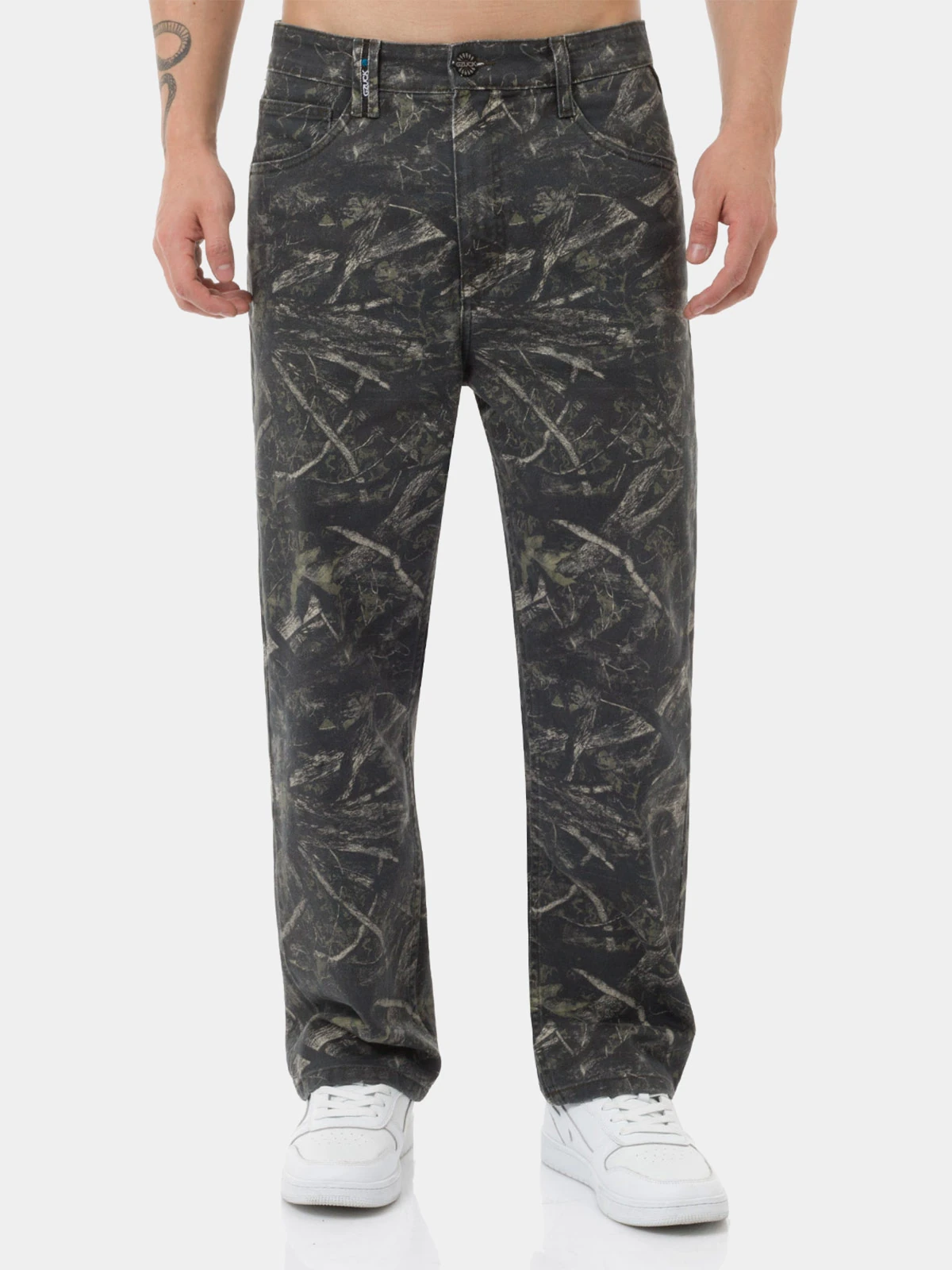 PANTALÓN STRAIGHT FIT HOMBRE GZUCK DRILL STRETCH CADERA - 1