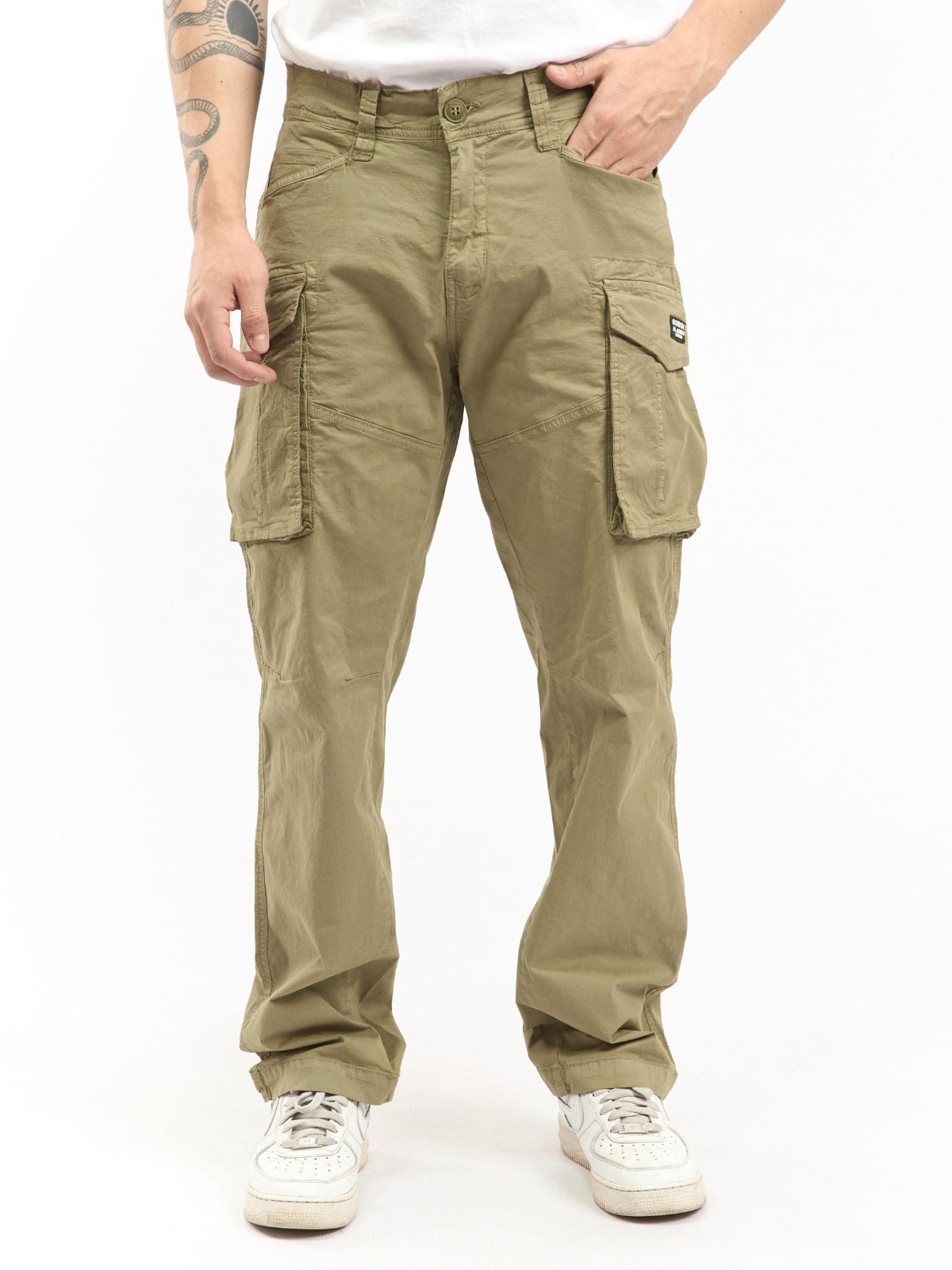 PANTALÓN RECTO HOMBRE PARADA 111 CARGO ALGODÓN AXEL - 1