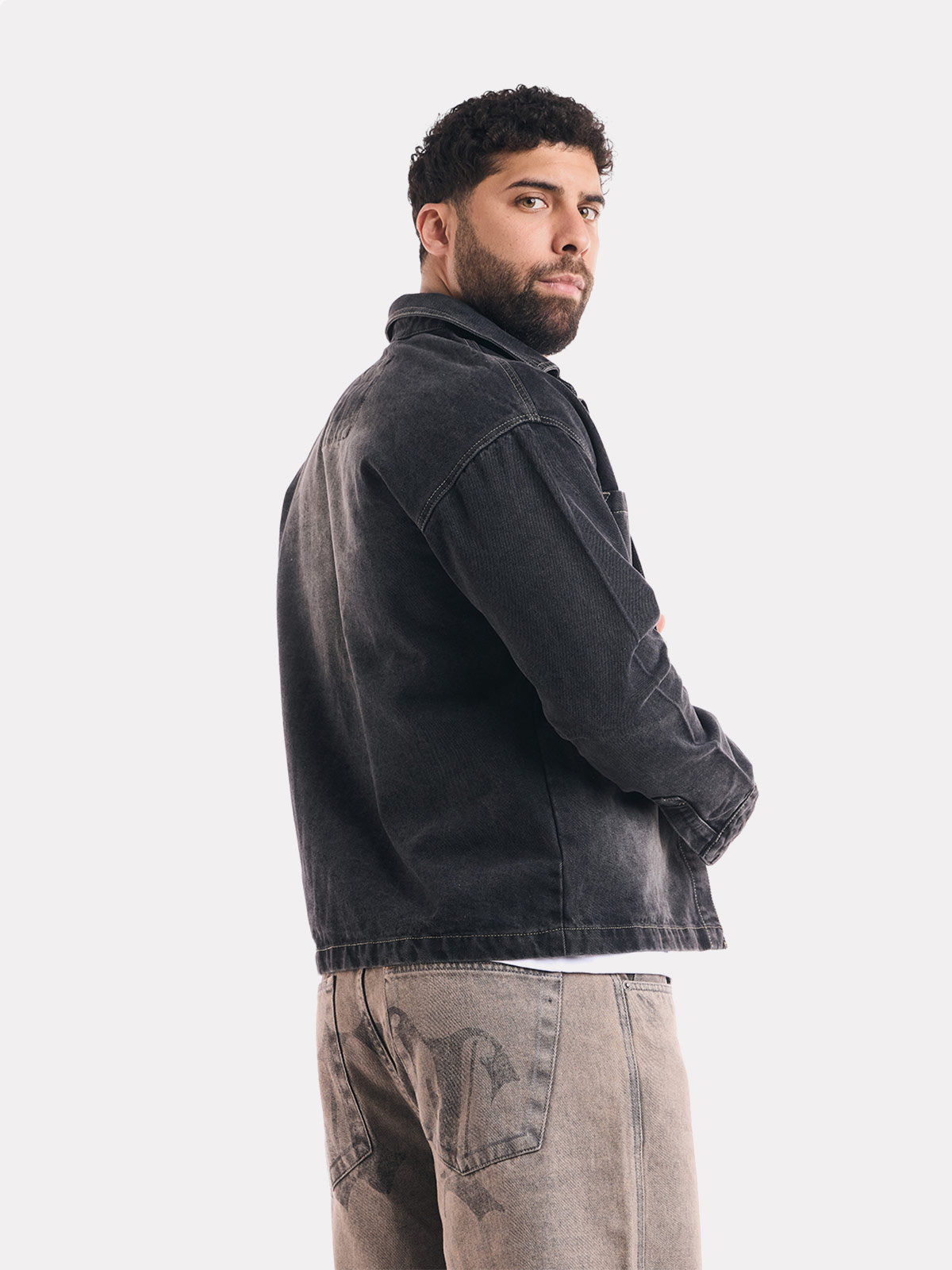 CASACA BOXY FIT MANGA LARGA HOMBRE METAL JEANS SUNSET - 2