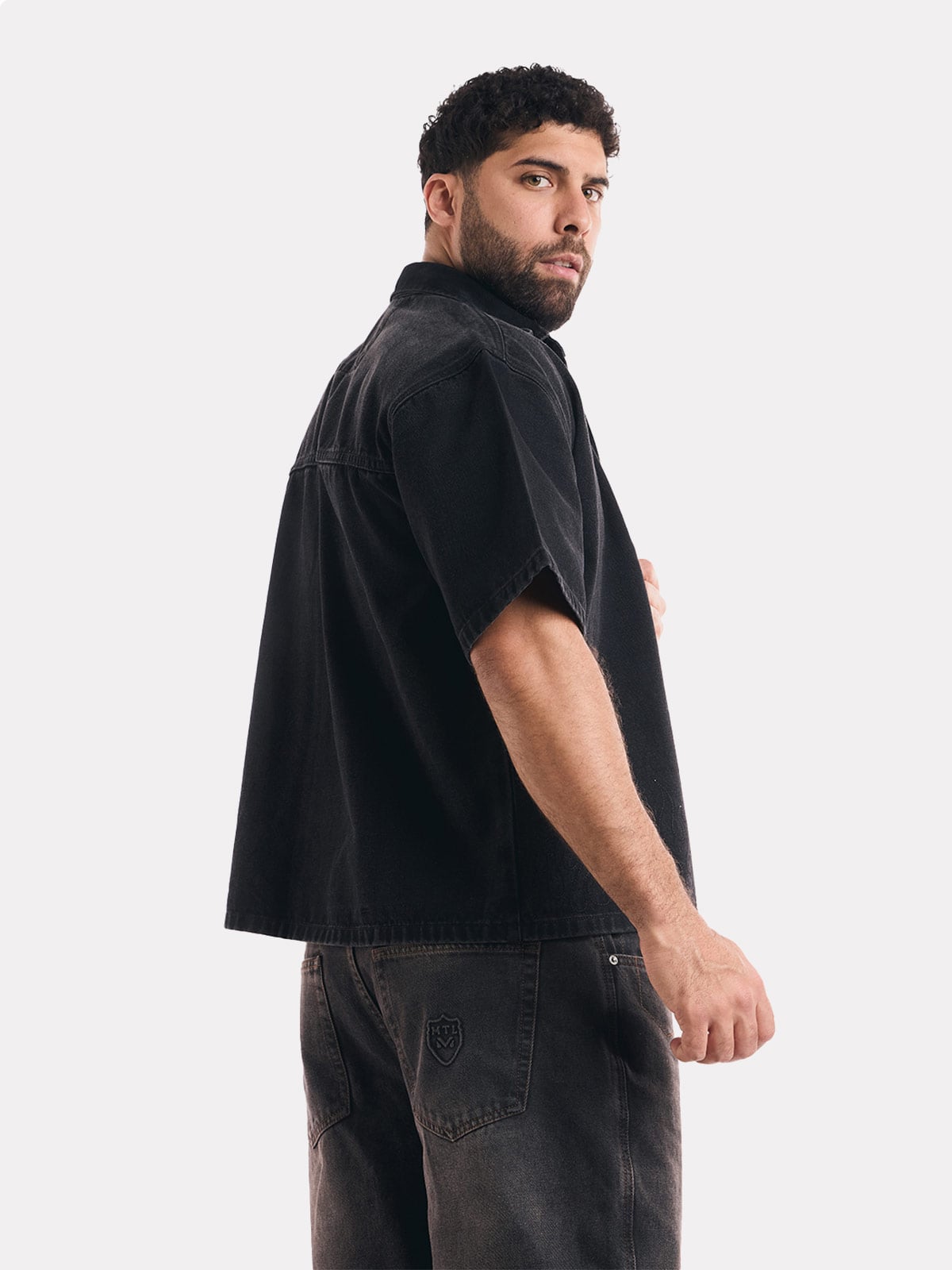 CAMISA MANGA CORTA BOXY FIT HOMBRE METAL JEANS LEX - 2