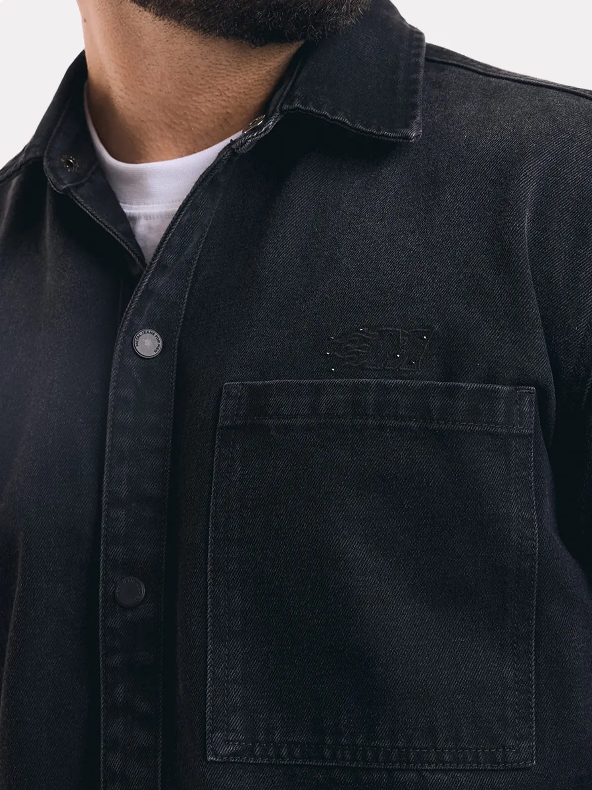 CAMISA MANGA CORTA BOXY FIT HOMBRE METAL JEANS LEX - 3
