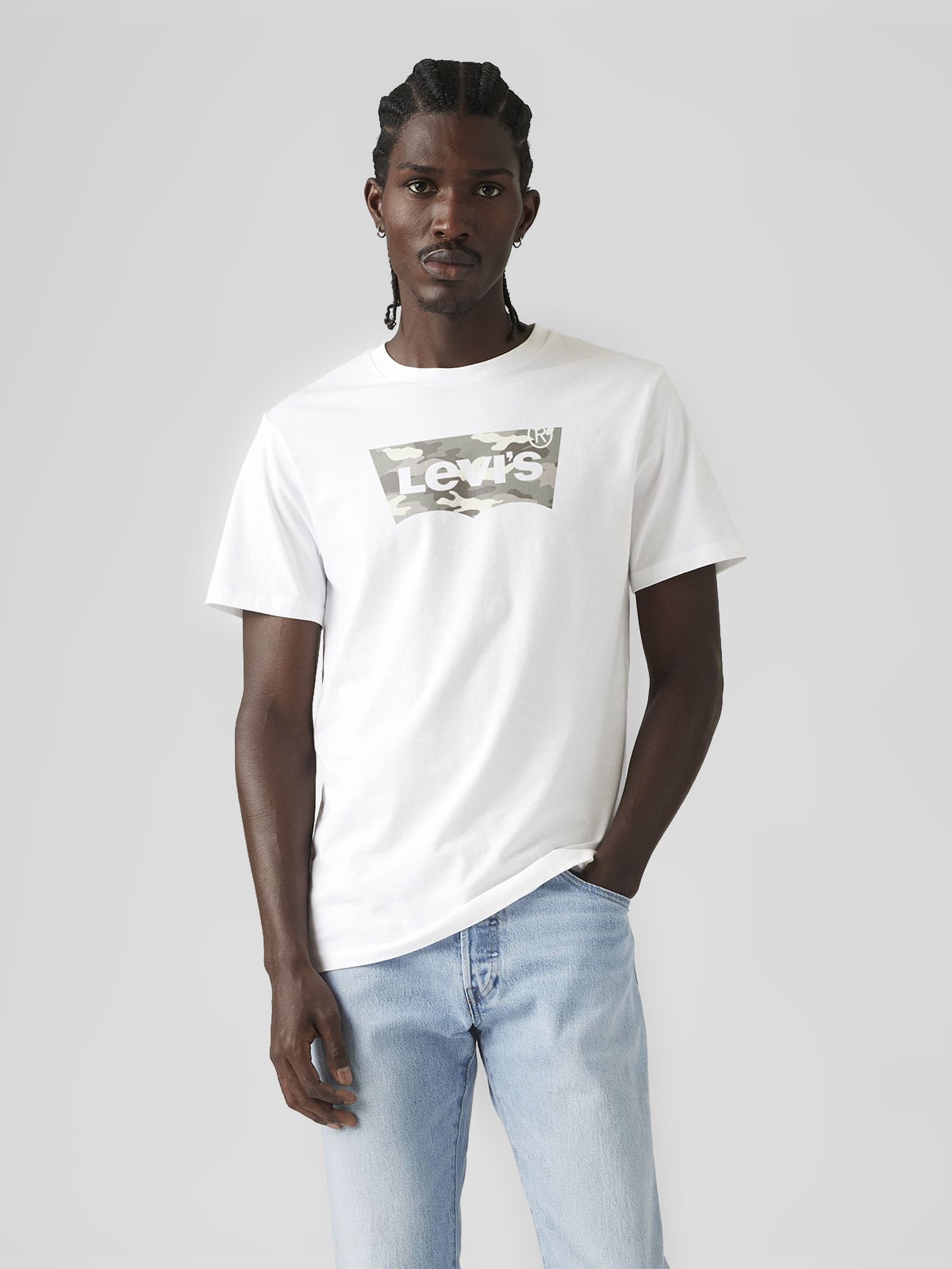 POLO MANGA CORTA ALGODÓN HOMBRE LEVIS BLANCO - 1