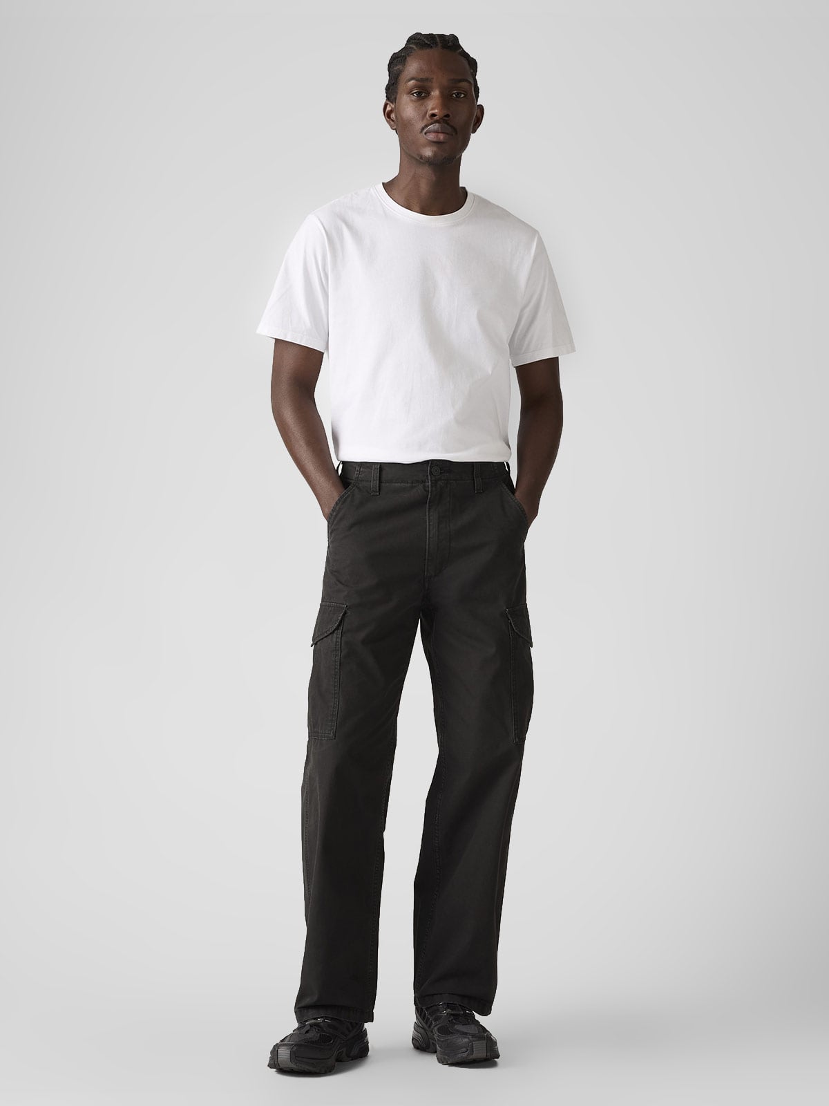 JEANS ALGODÓN CARGO BAGGY HOMBRE LEVIS NEGRO - 1