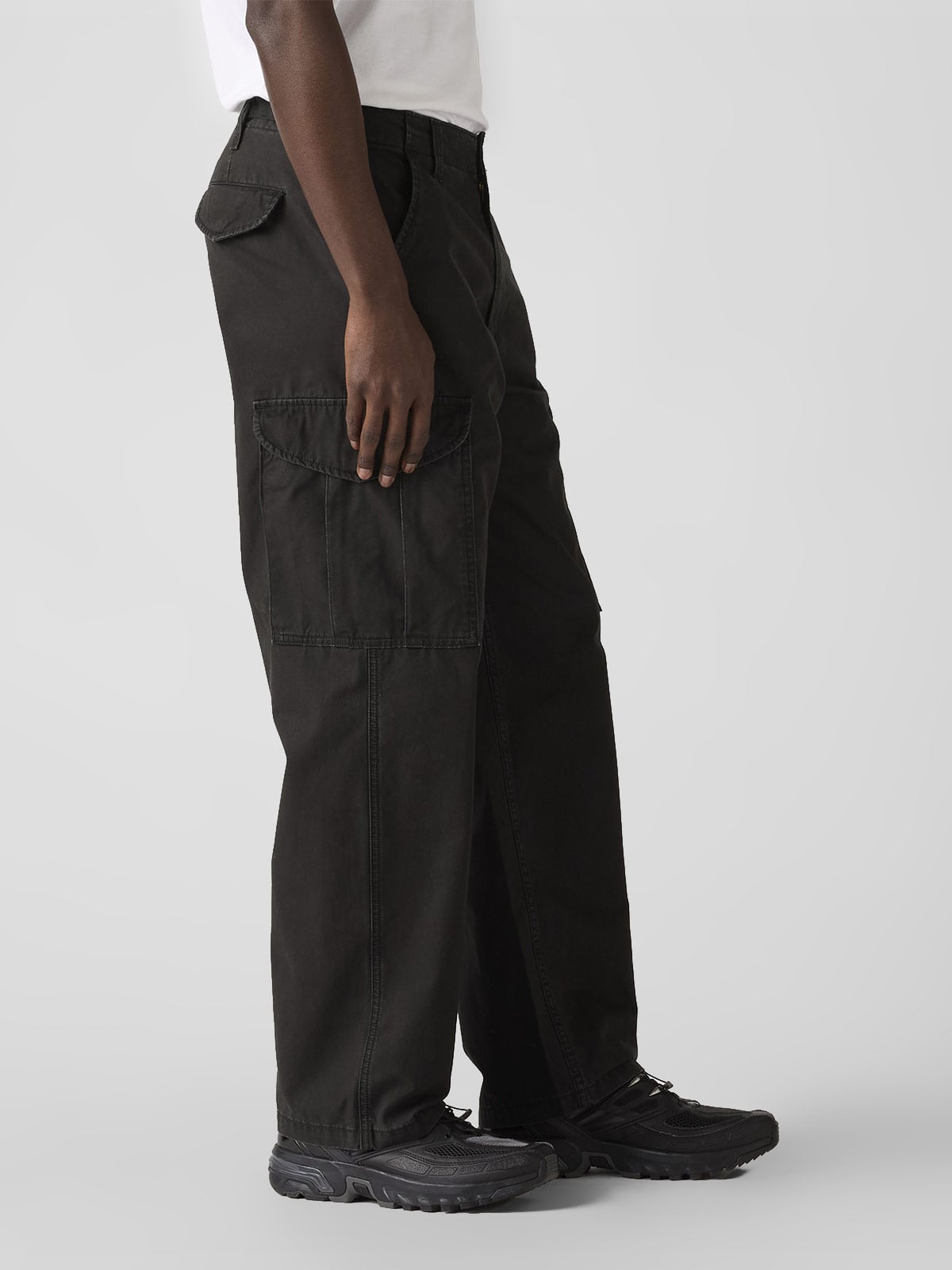 JEANS ALGODÓN CARGO BAGGY HOMBRE LEVIS NEGRO - 4