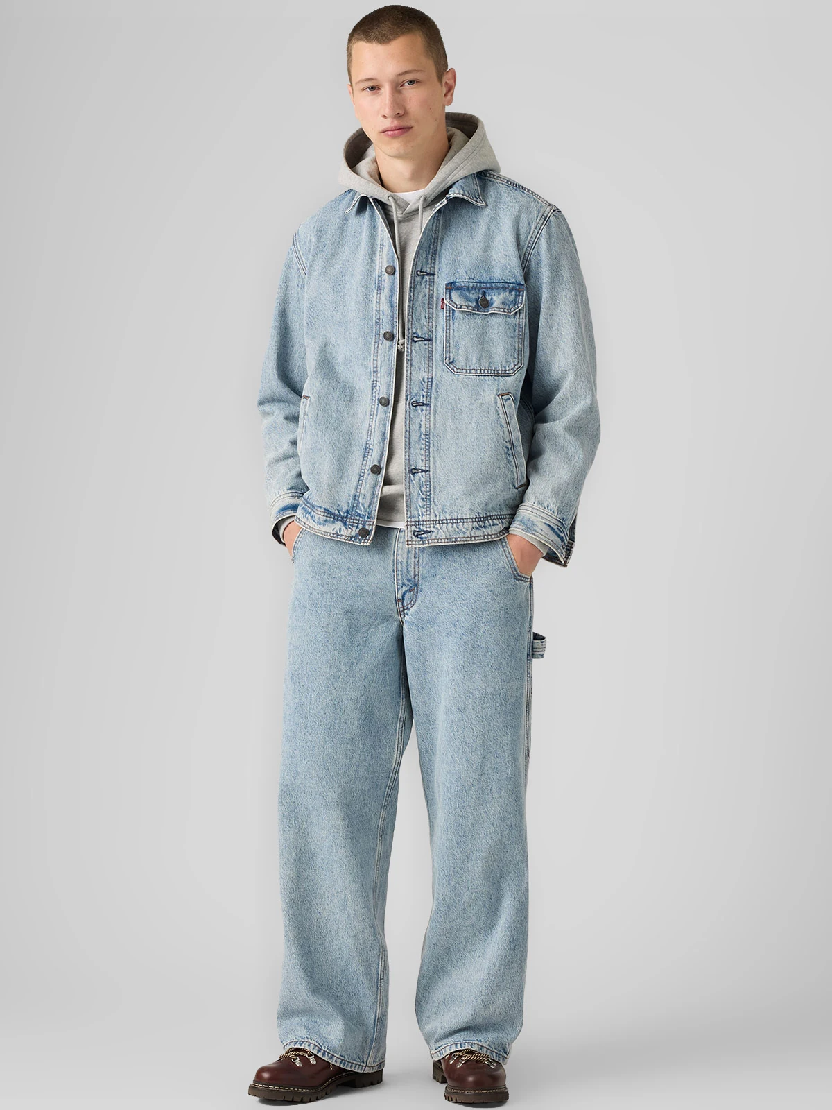 JEANS ALGODÓN EXTRA BAGGY HOMBRE LEVIS CELESTE - 1
