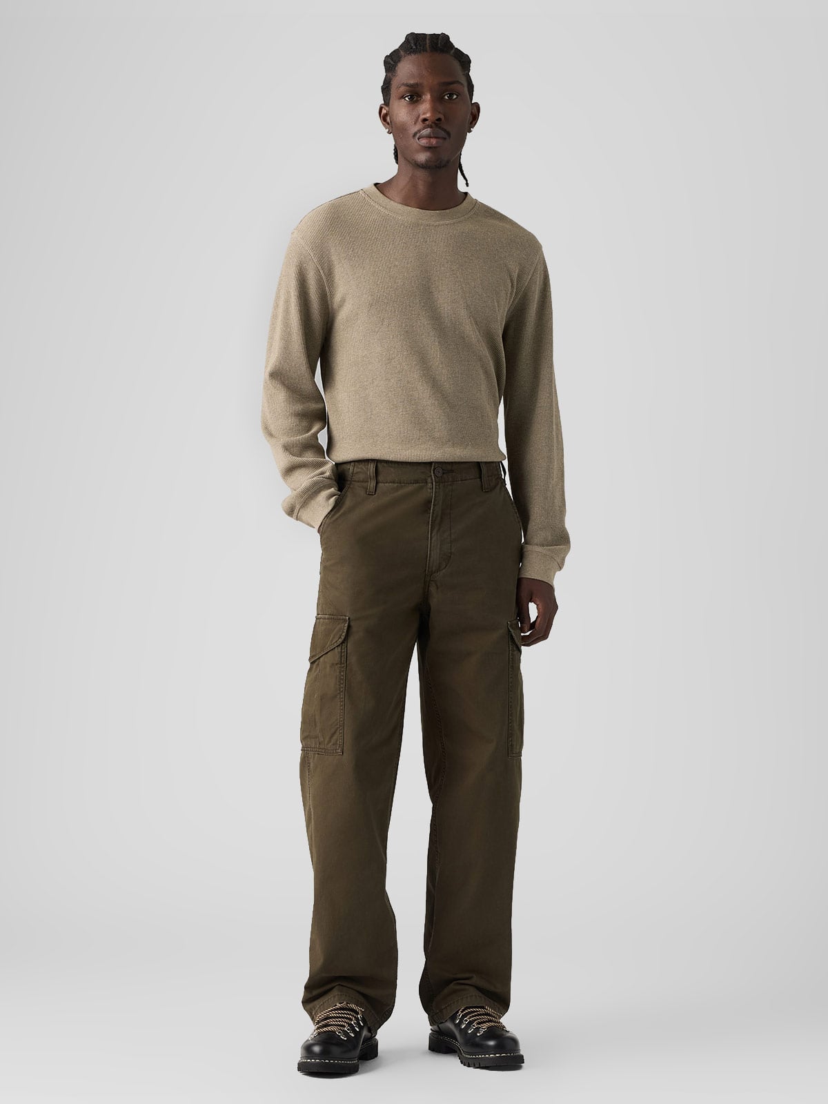 JEAN ALGODÓN CARGO BAGGY HOMBRE LEVIS MARRÓN - 1