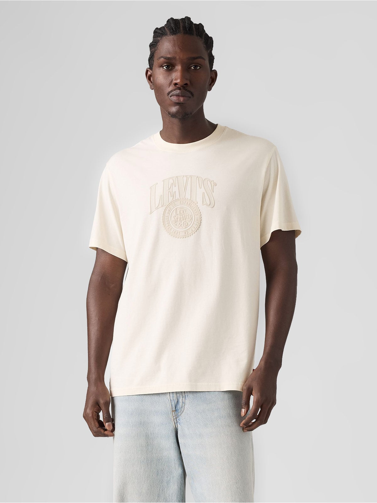 POLO MANGA CORTA ALGODÓN HOMBRE LEVIS CREMA - 1