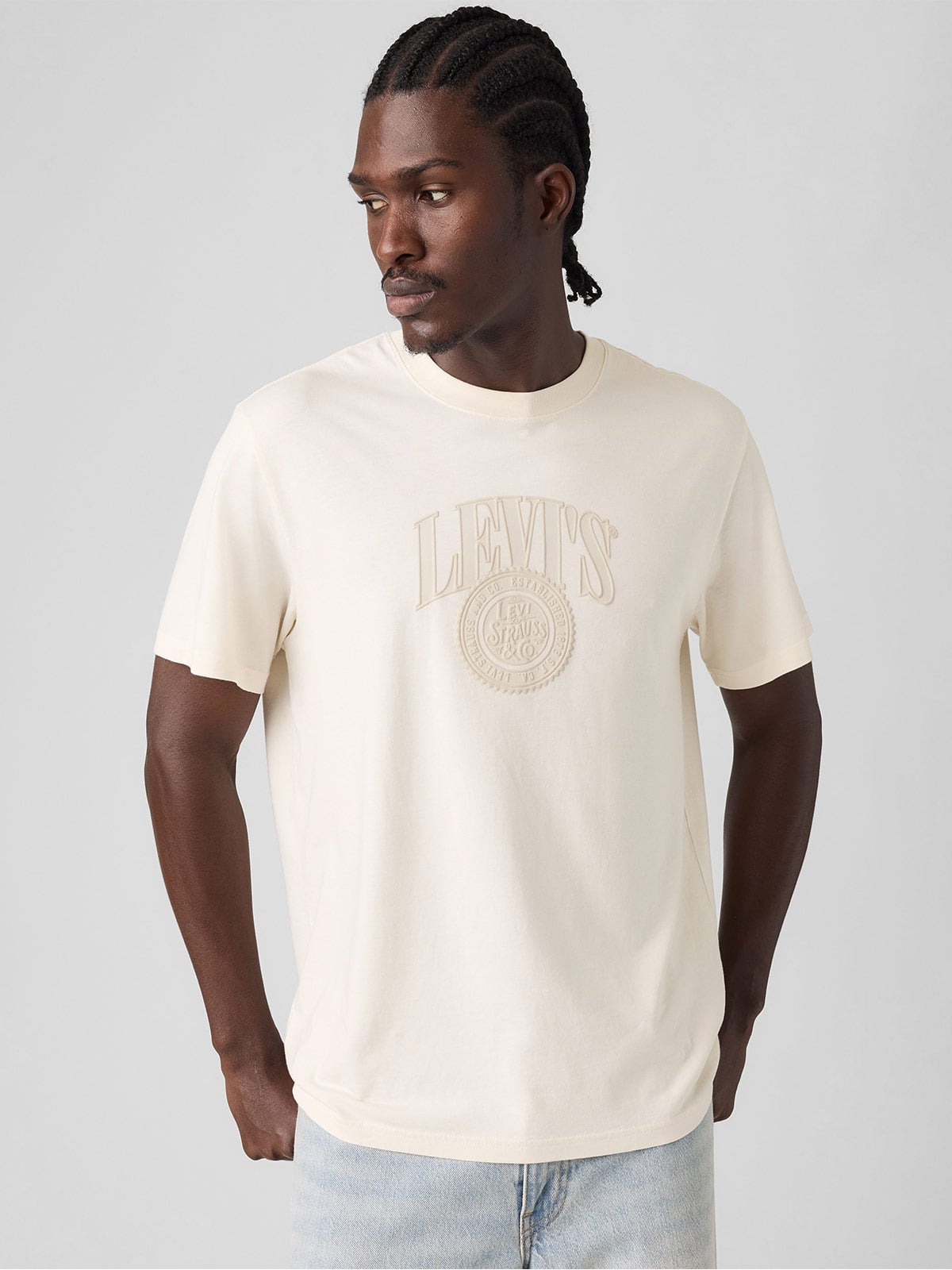 POLO MANGA CORTA ALGODÓN HOMBRE LEVIS CREMA - 3