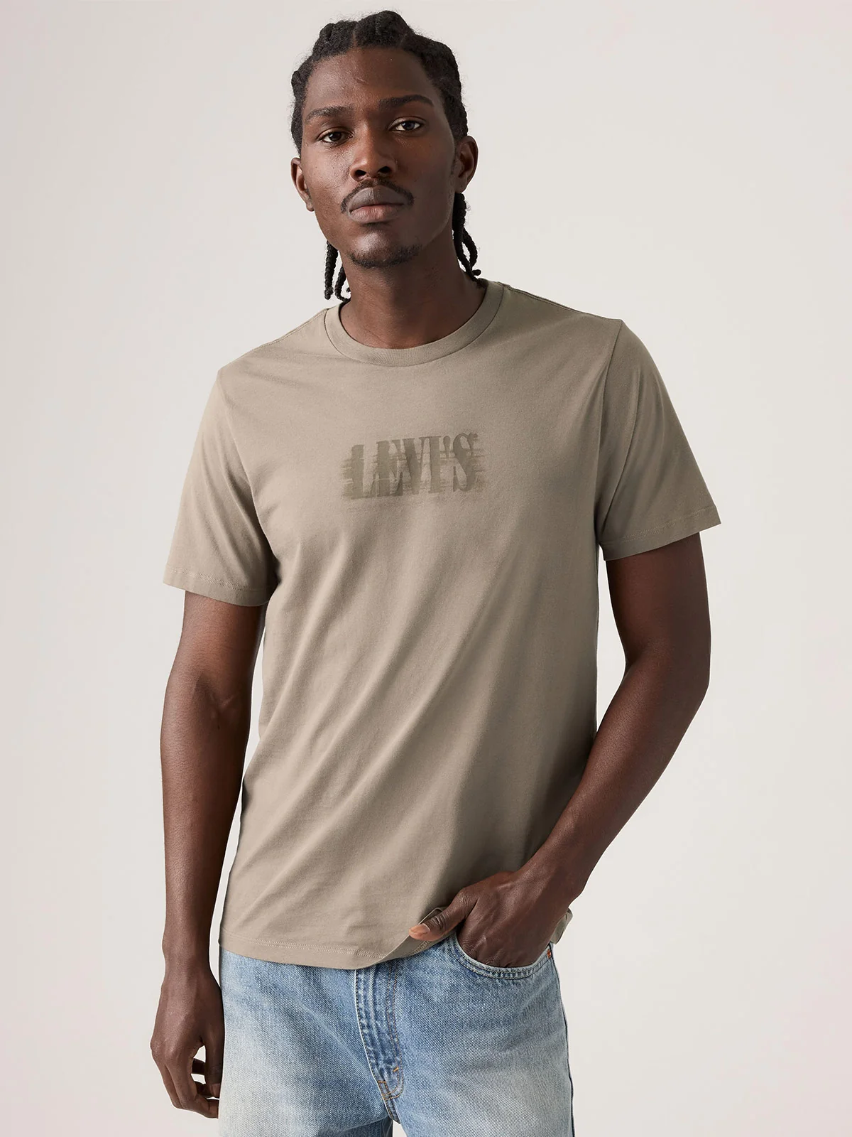 POLO MANGA CORTA ALGODÓN HOMBRE LEVIS MARRÓN GRAPHIC CREWNECK - 3