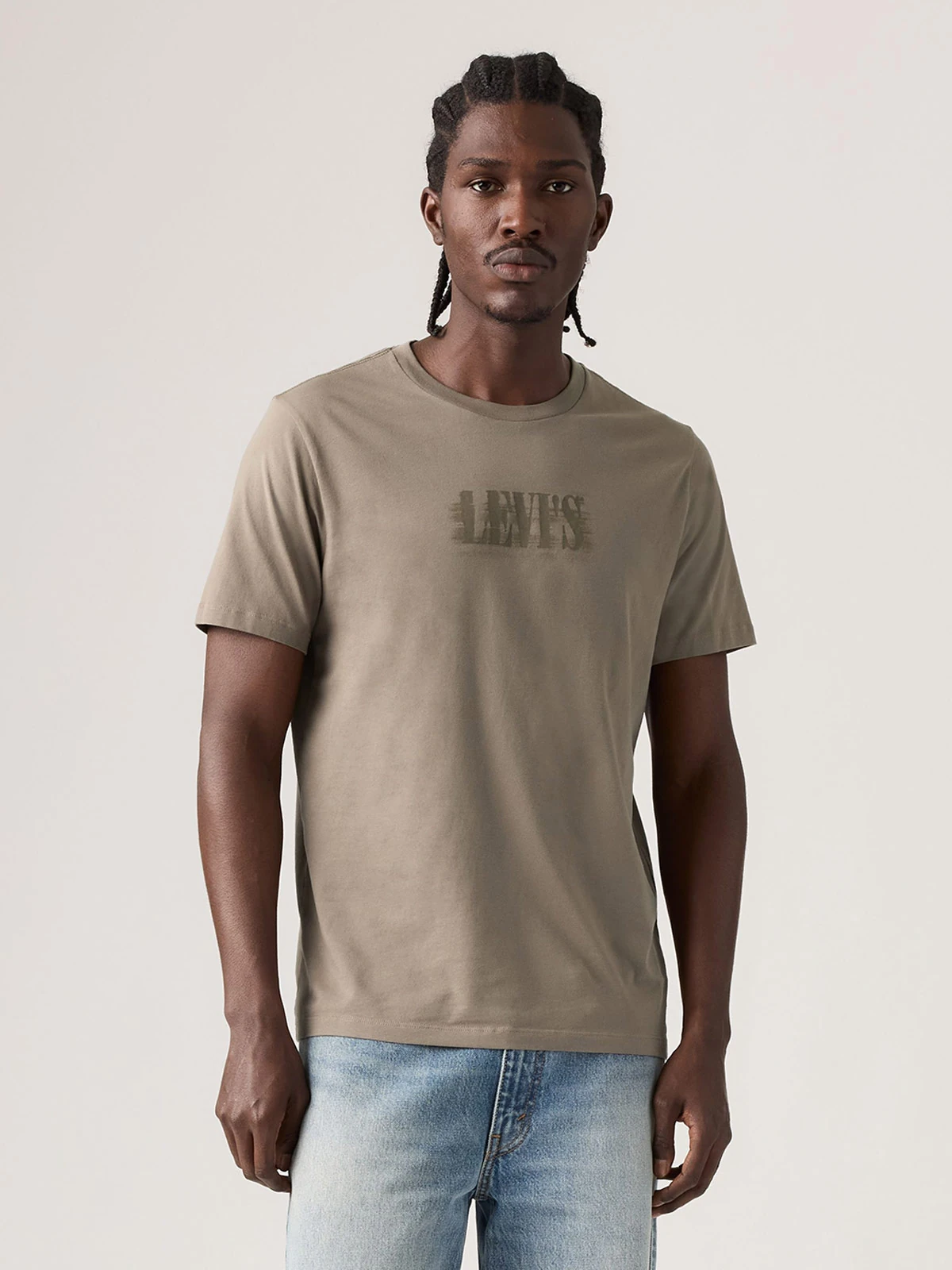 POLO MANGA CORTA ALGODÓN HOMBRE LEVIS MARRÓN GRAPHIC CREWNECK - 1