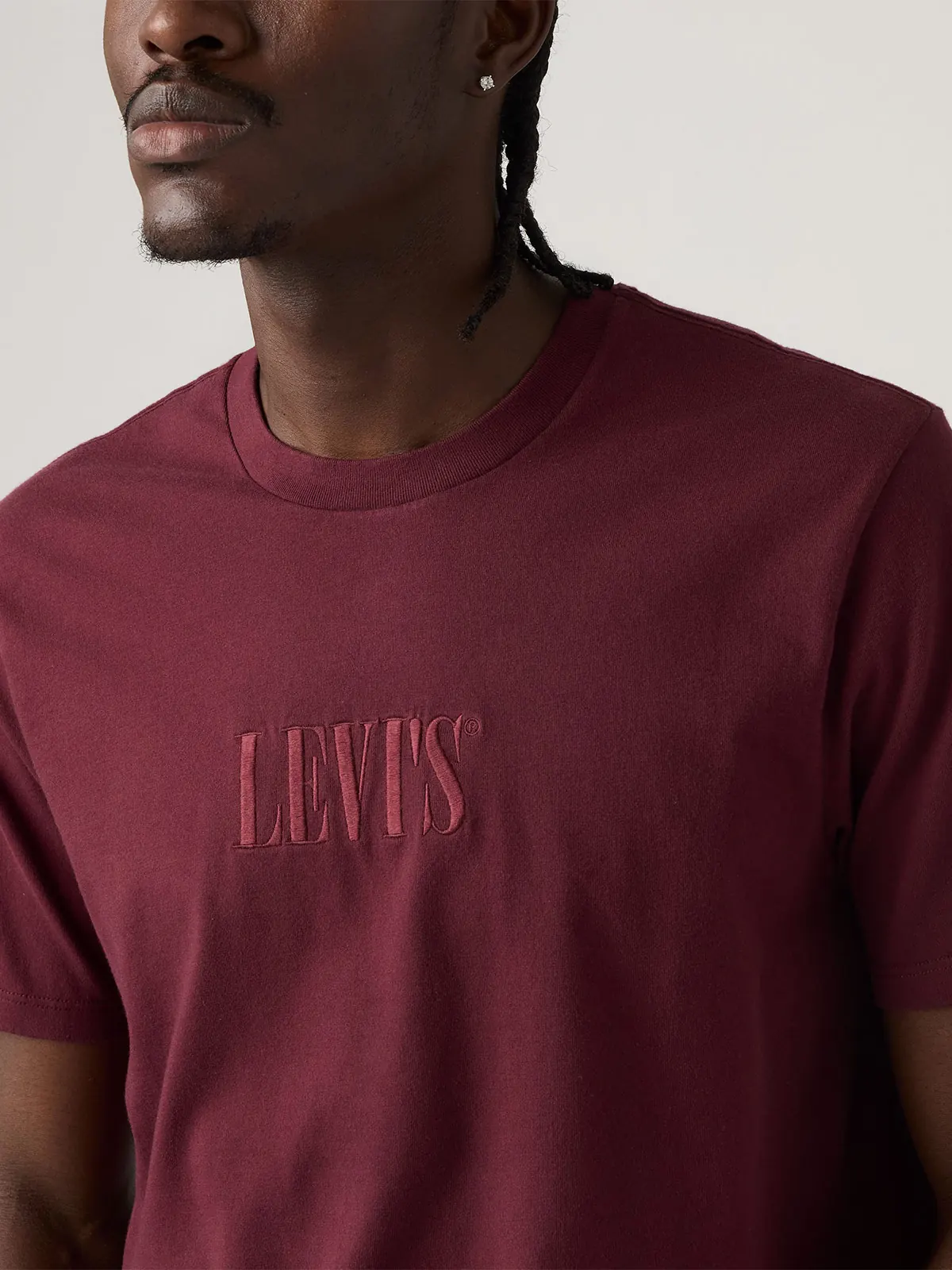 POLO MANGA CORTA ALGODÓN HOMBRE LEVIS BURDEO GRAPHIC CREWNECK - 3