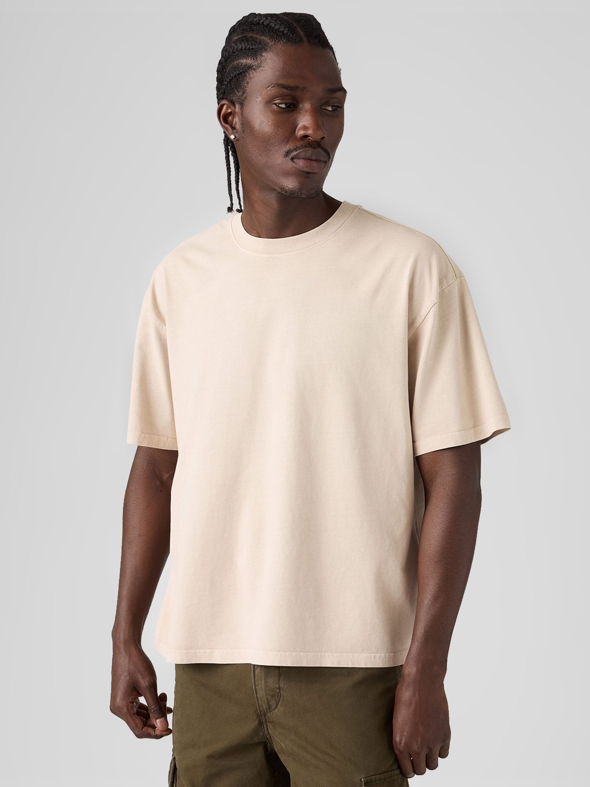 POLO MANGA CORTA ALGODÓN HOMBRE LEVIS CREMA BOXY - 3