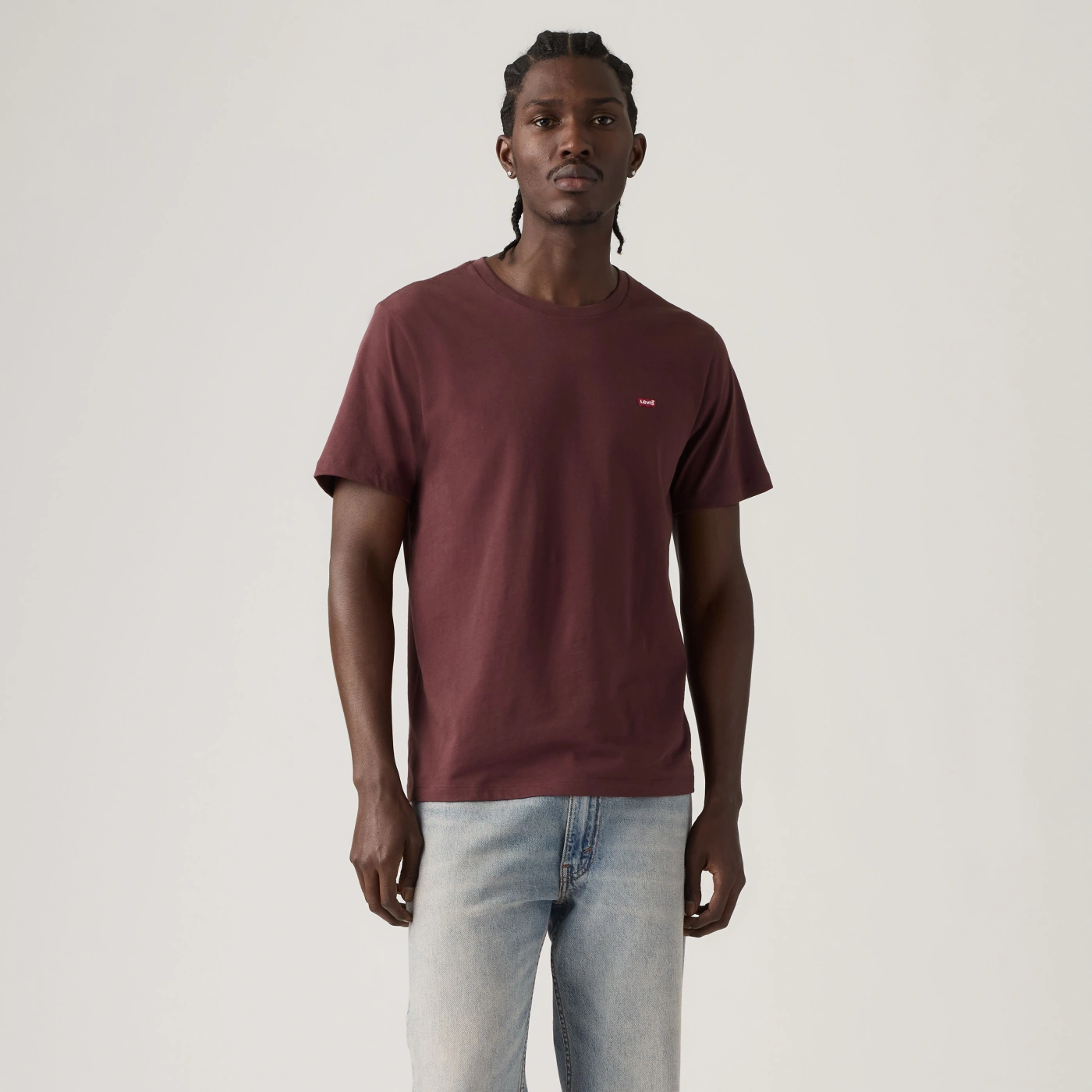 POLO MANGA CORTA ALGODÓN HOMBRE LEVIS BURDEO NON GRAPHIC TEE - 2
