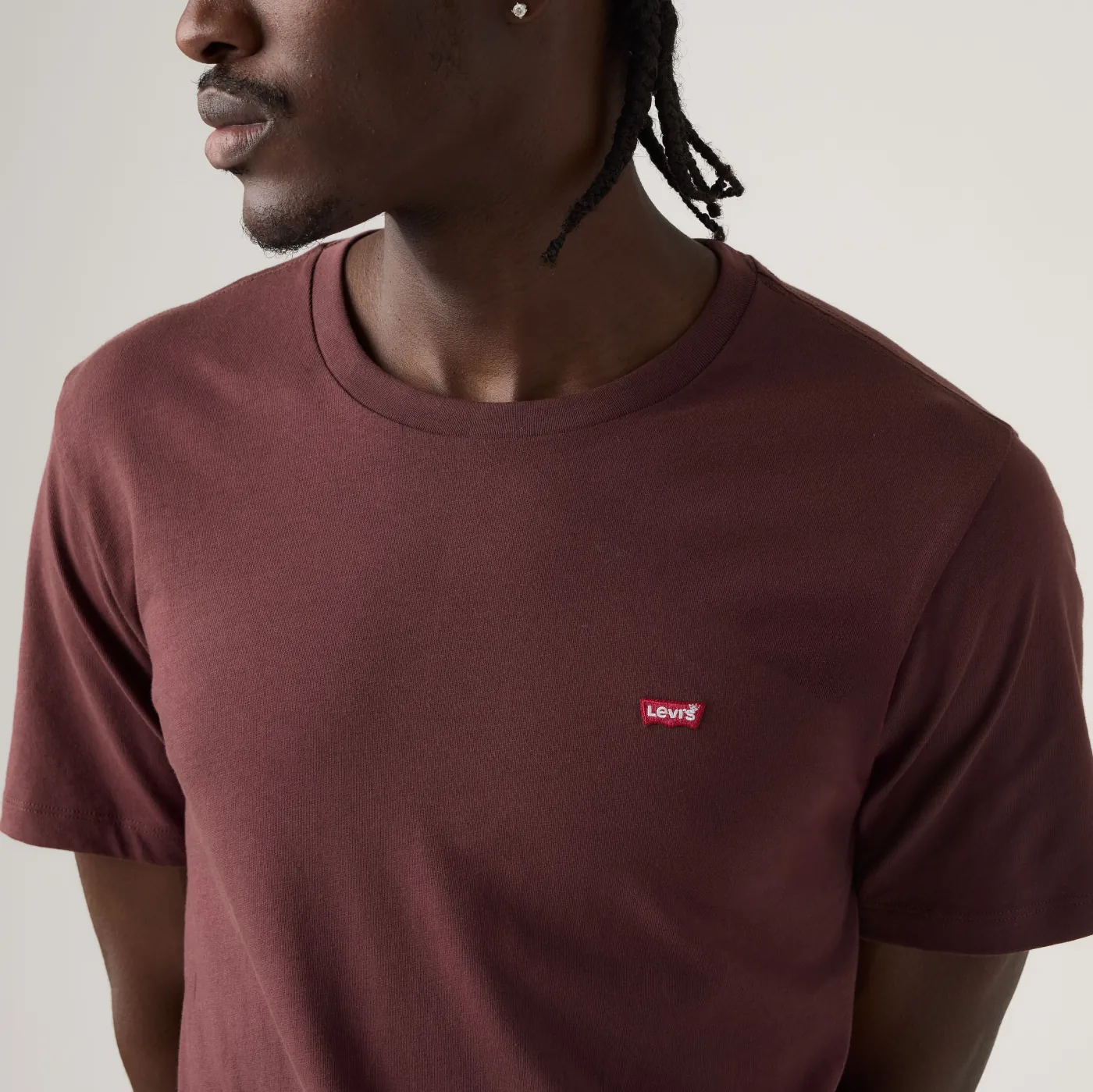 POLO MANGA CORTA ALGODÓN HOMBRE LEVIS BURDEO NON GRAPHIC TEE - 4