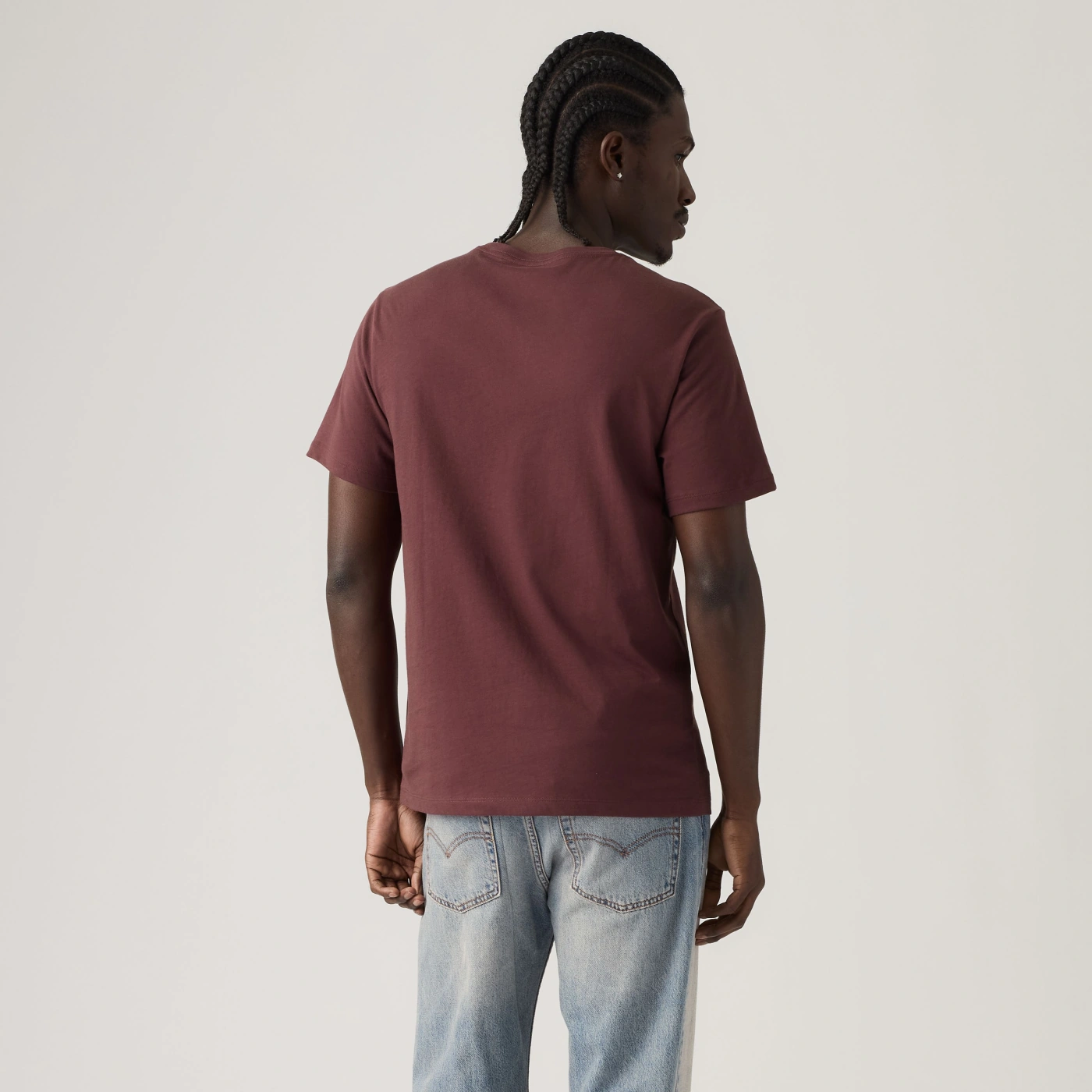 POLO MANGA CORTA ALGODÓN HOMBRE LEVIS BURDEO NON GRAPHIC TEE - 3
